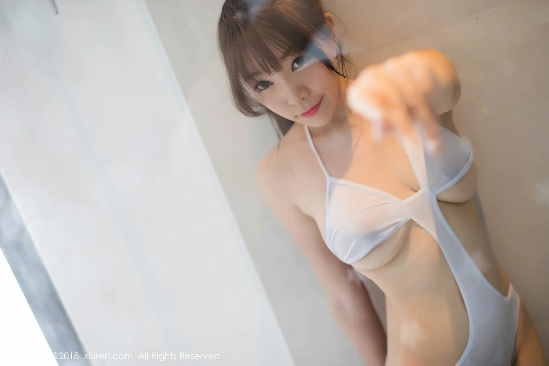 XiuRen 秀人 No.1271 芝芝Booty 湿身连体衣 - 50