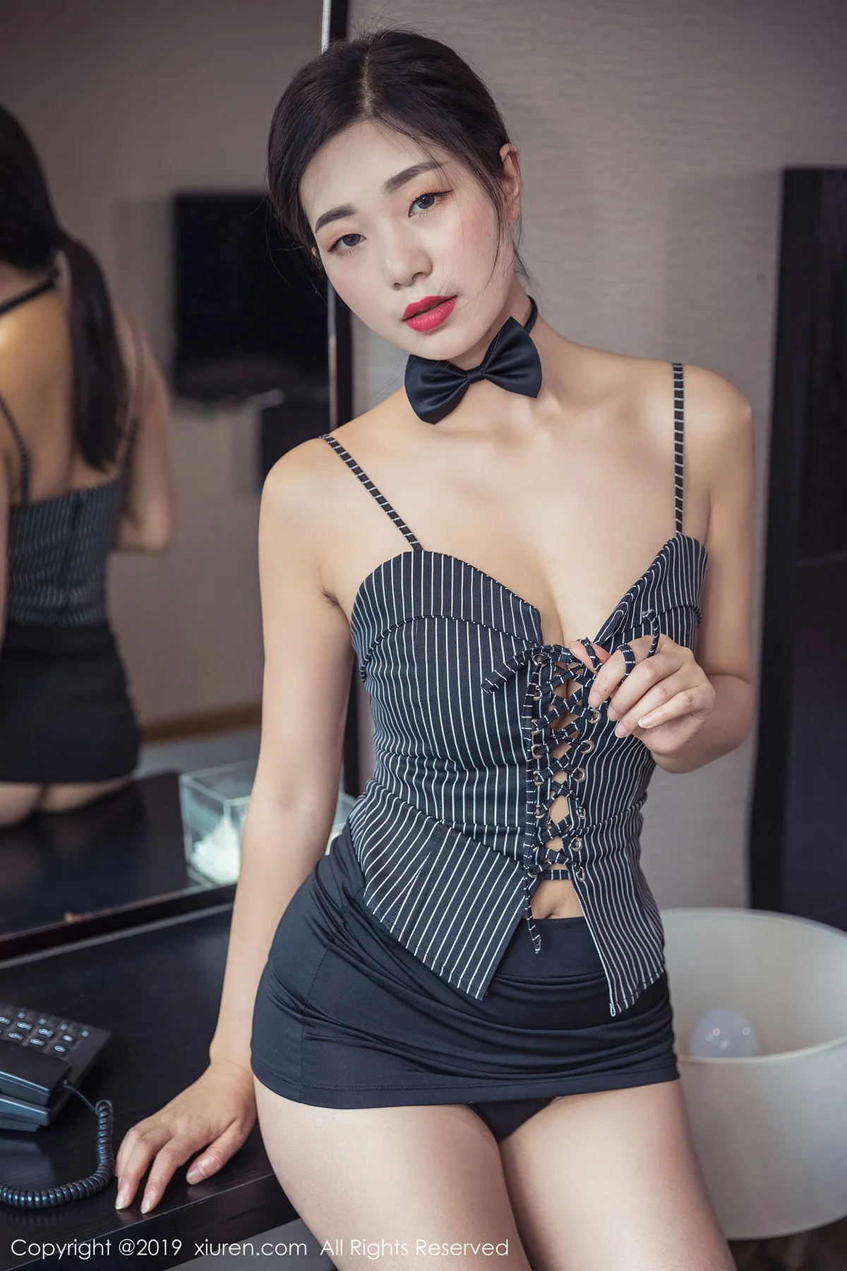 XiuRen 秀人 No.1417 宋kiki 透明连体包裙 - 28