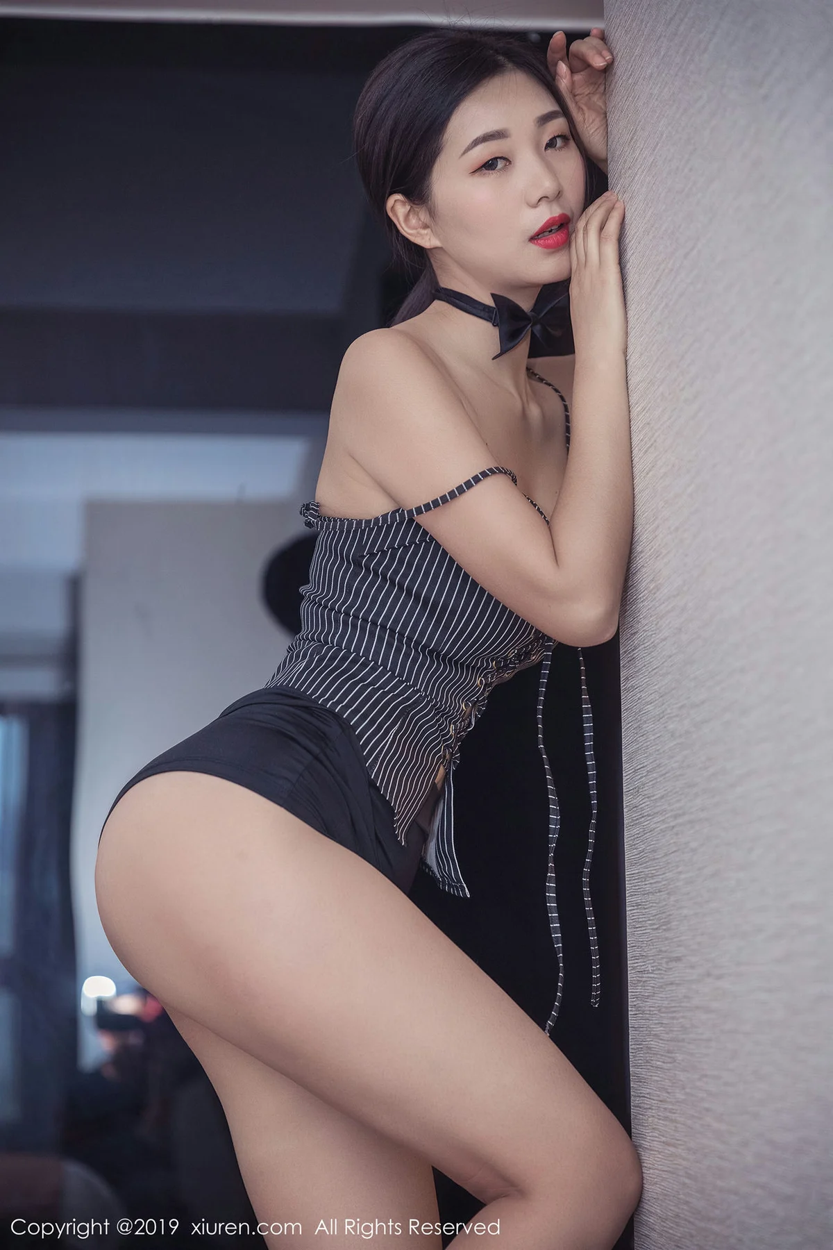XiuRen 秀人 No.1417 宋kiki 透明连体包裙 - 41