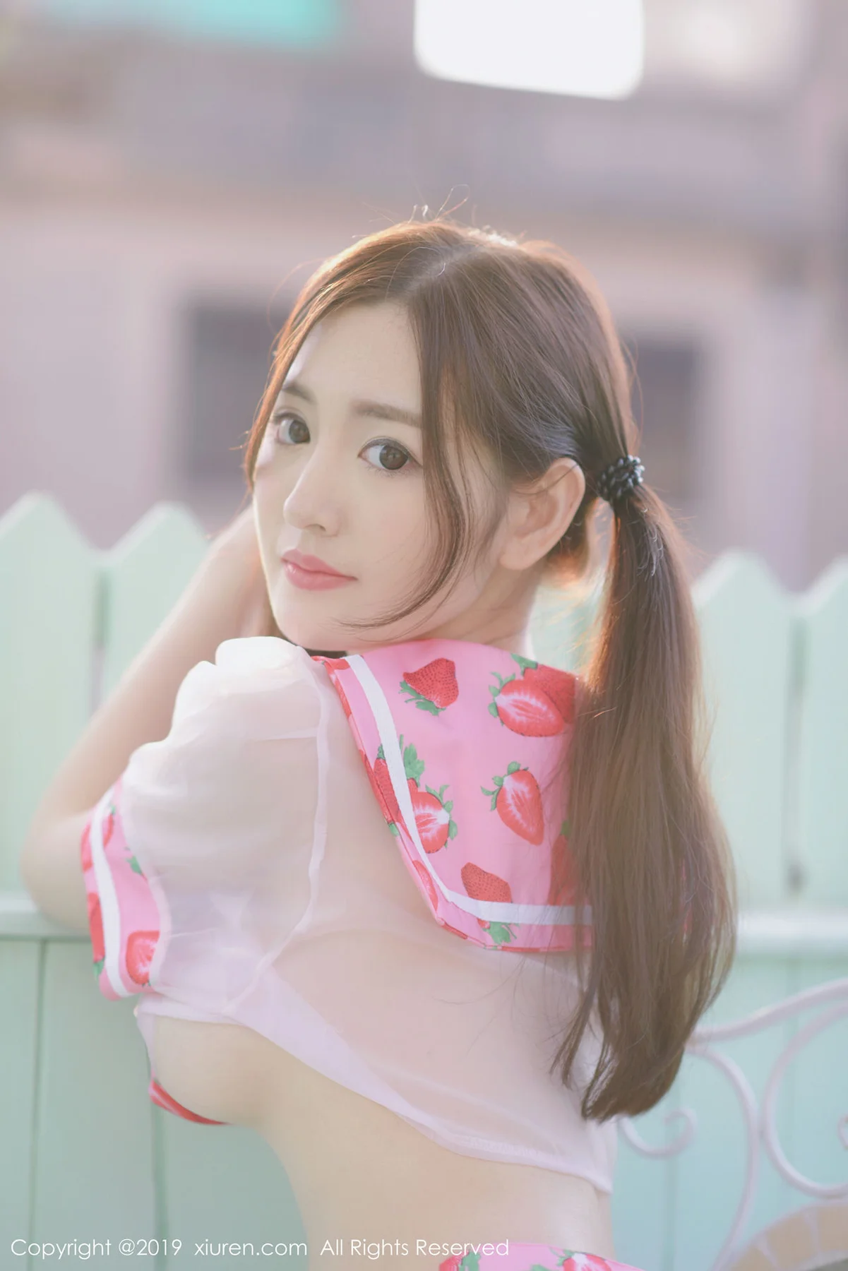 XiuRen 秀人 No.1419 沈梦瑶 空乘的草莓内衣 - 43