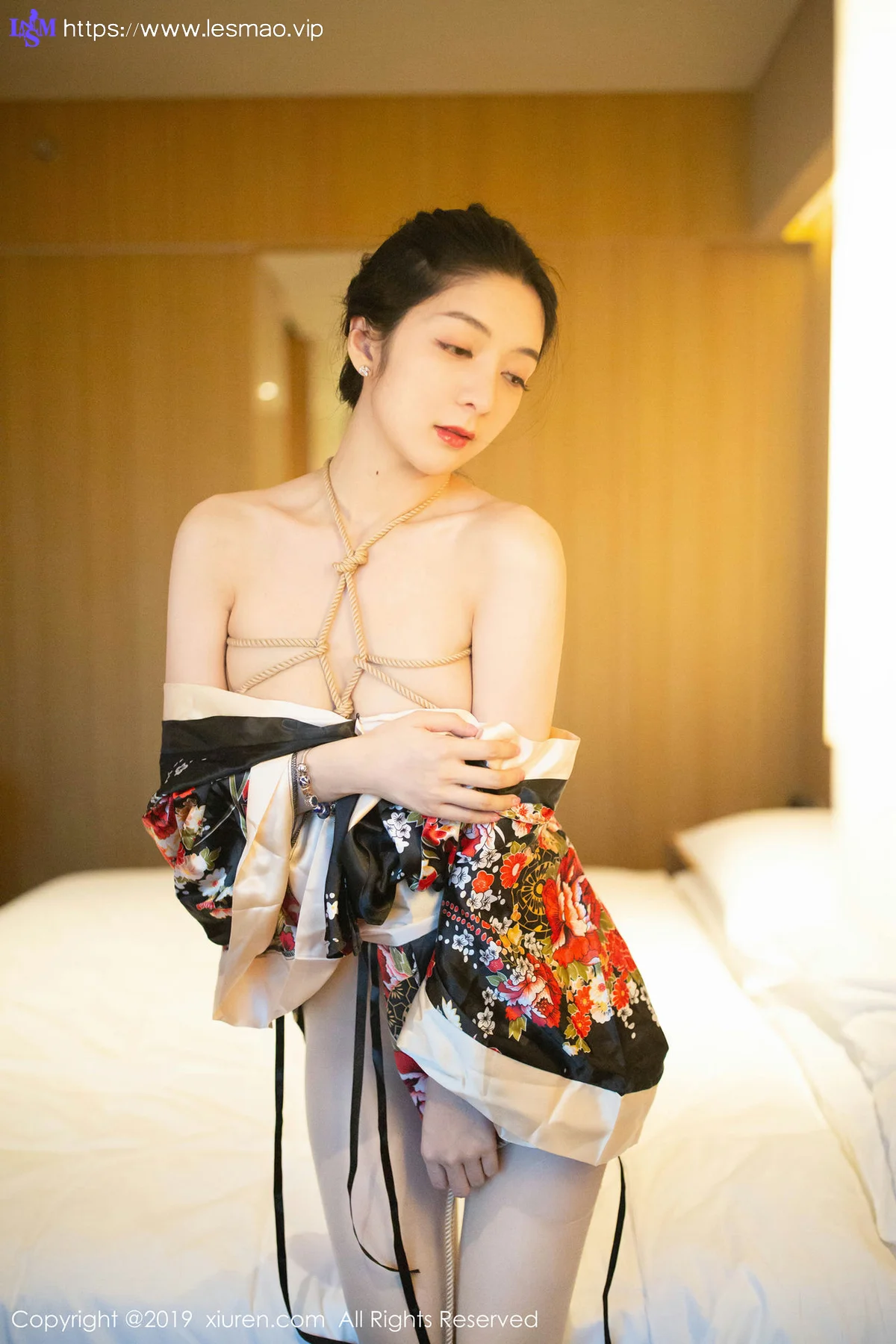 XiuRen 秀人 No.1444 angela喜欢猫 和服捆绑 - 37