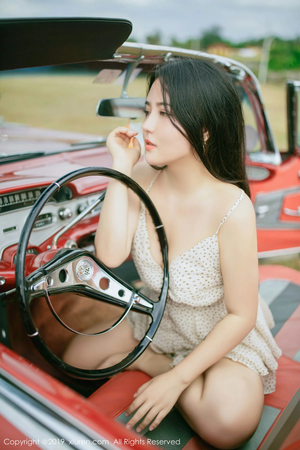 XiuRen 秀人 No.1463 Manuela玛鲁娜 户外车模 - 61