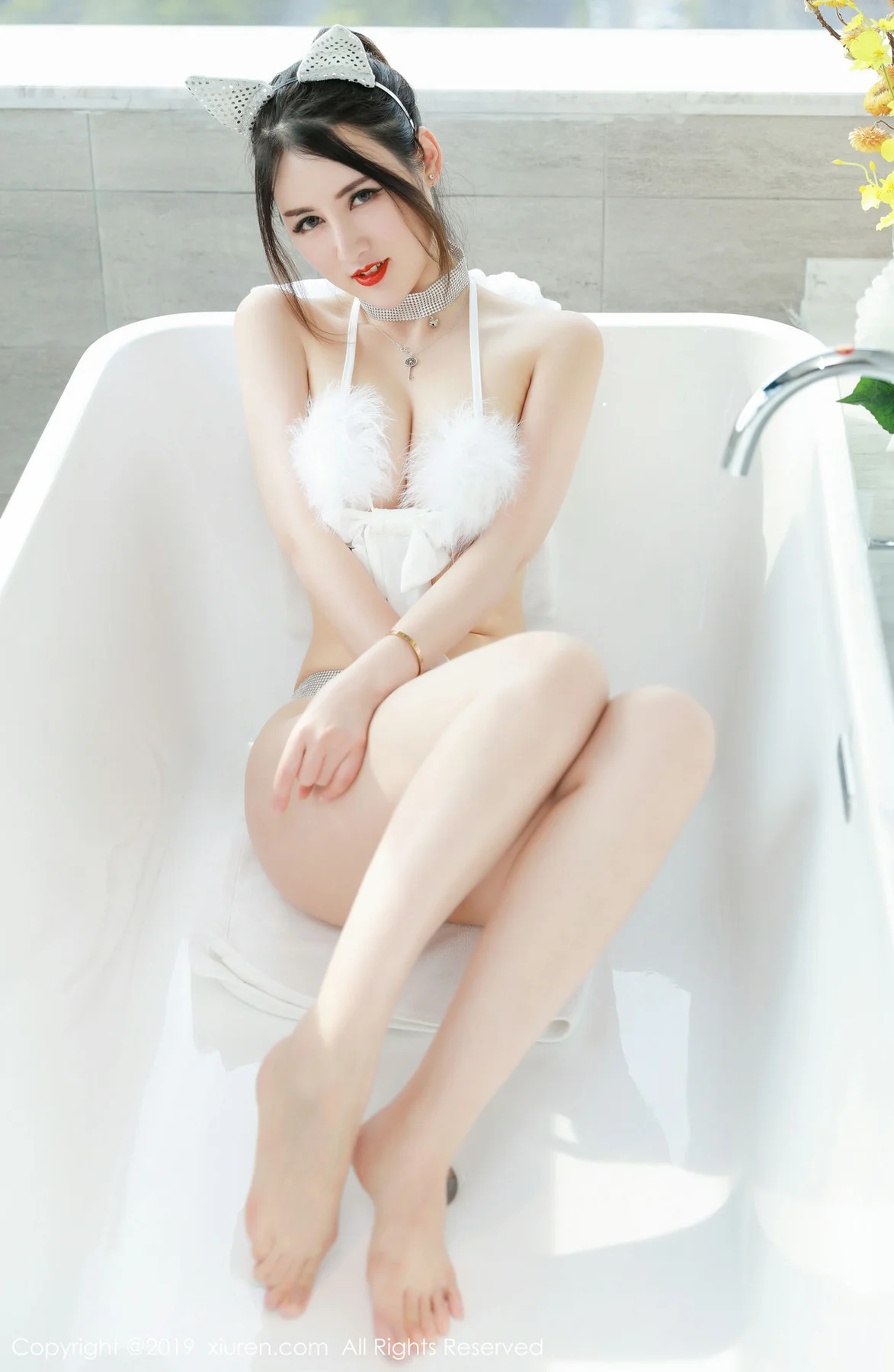 XiuRen 秀人 No.1527 诗诗kiki 魅惑黑丝性感猫耳装 - 30