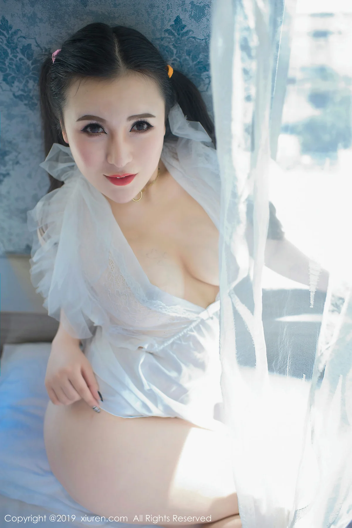 XiuRen 秀人 No.1588 伊诺比基尼和白色蕾丝 - 37