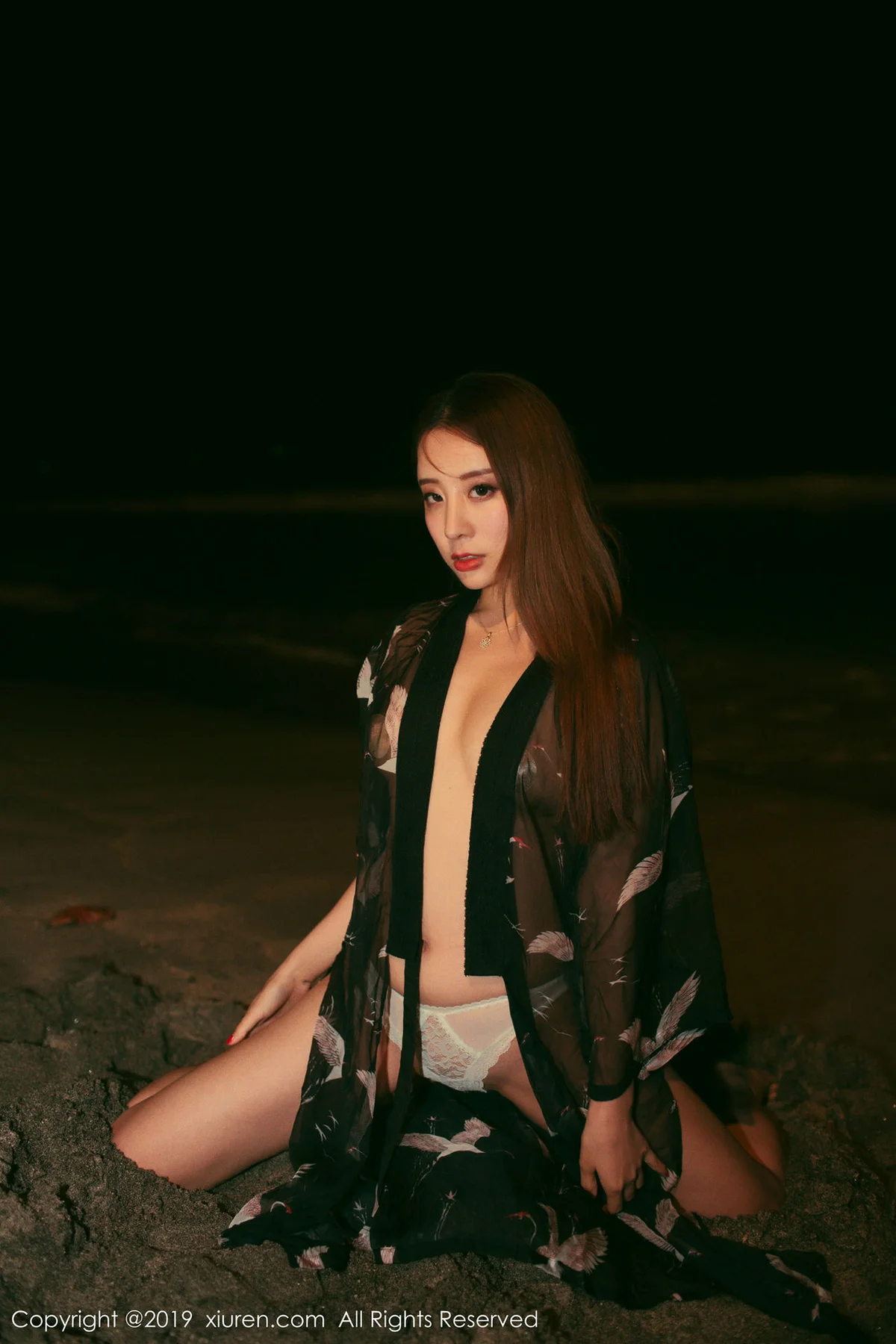 XiuRen 秀人 No.1652 筱慧 诱惑旗袍沙滩美臀诱惑 - 43