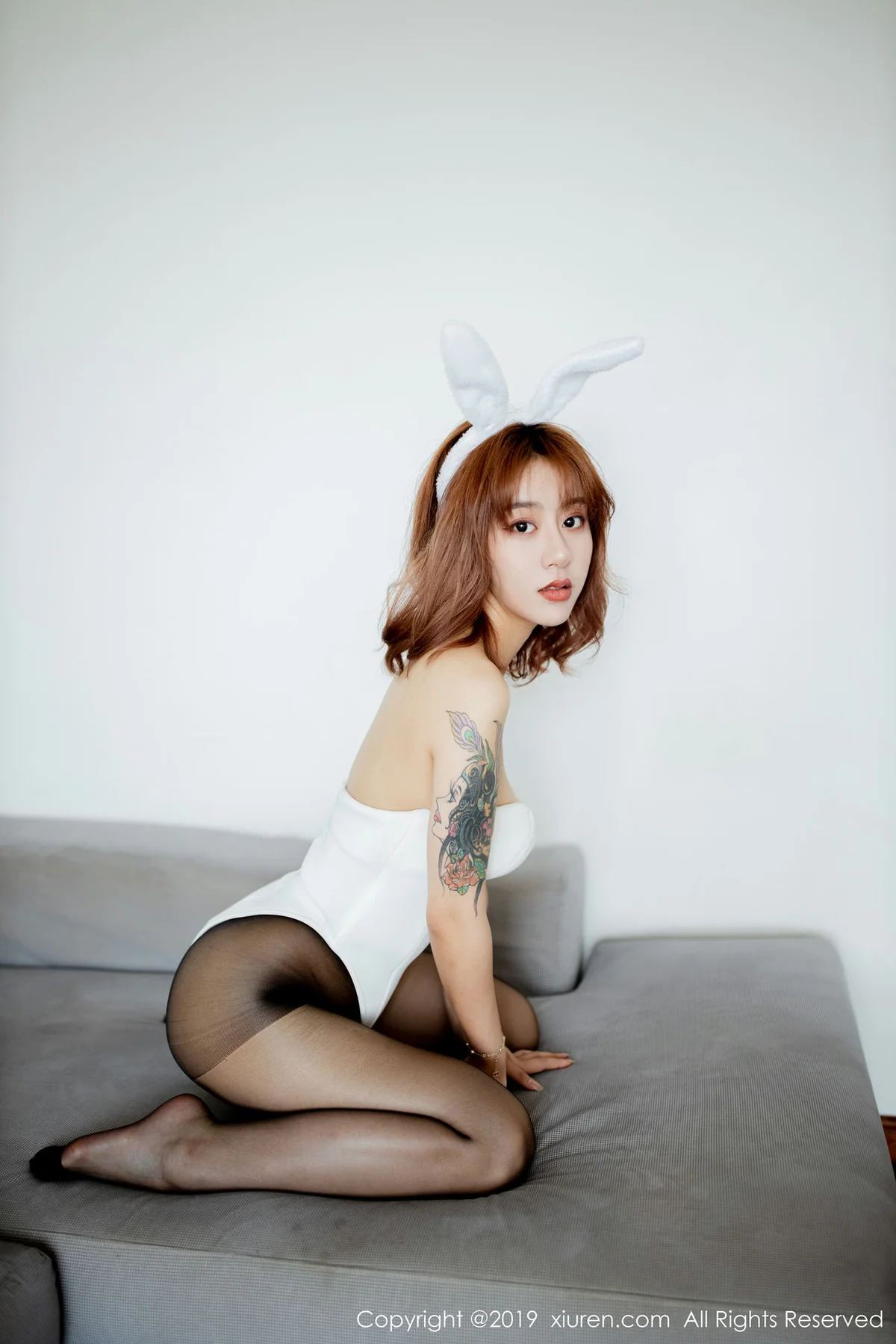 XiuRen 秀人 No.1654 糯米NM 兔女郎黑丝制服 - 27