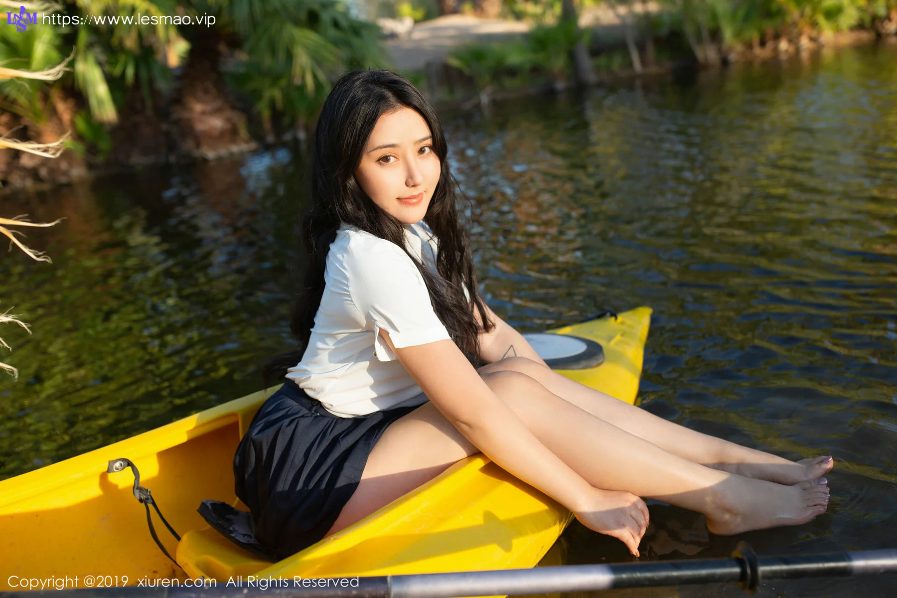 XiuRen 秀人 No.1719 室外皮划艇 Manuela玛鲁娜美国旅拍 - 16
