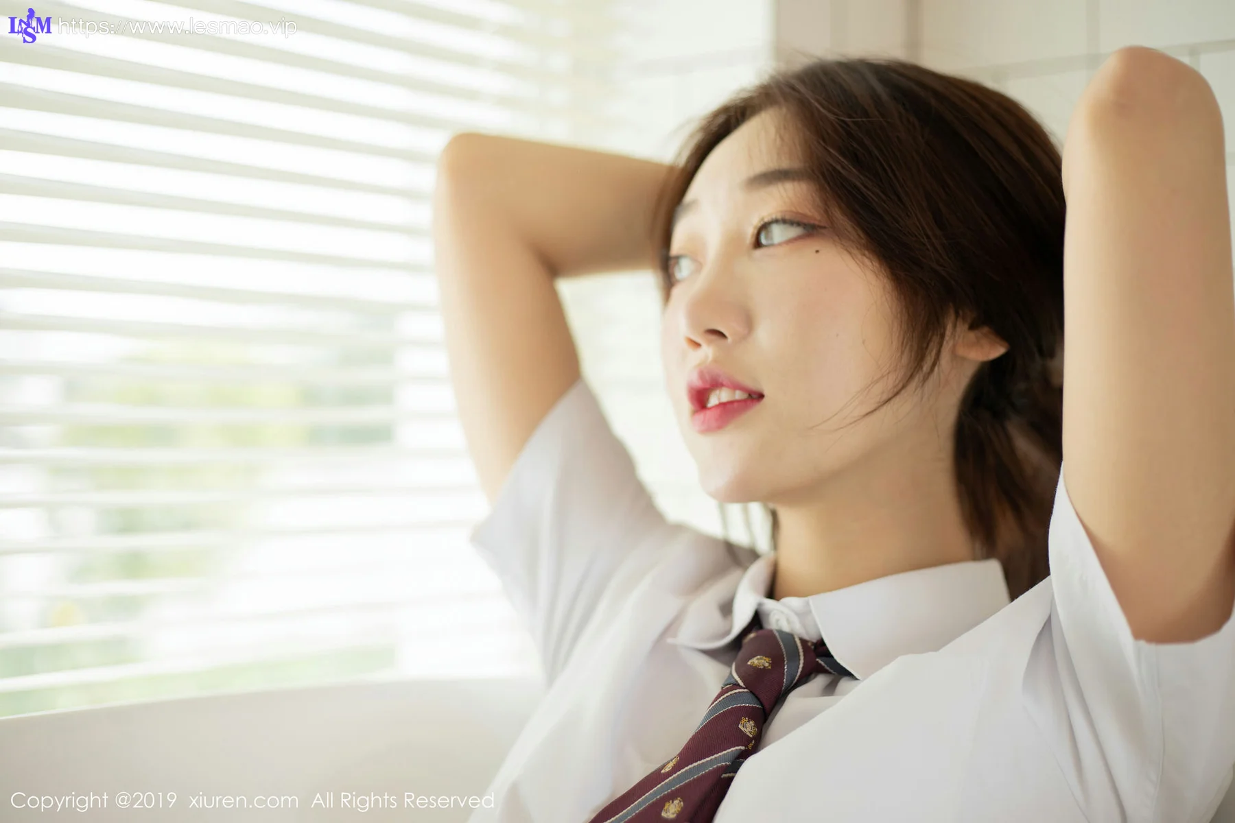 XiuRen 秀人 No.1729 学生装写真 小九月 清纯学妹 - 17