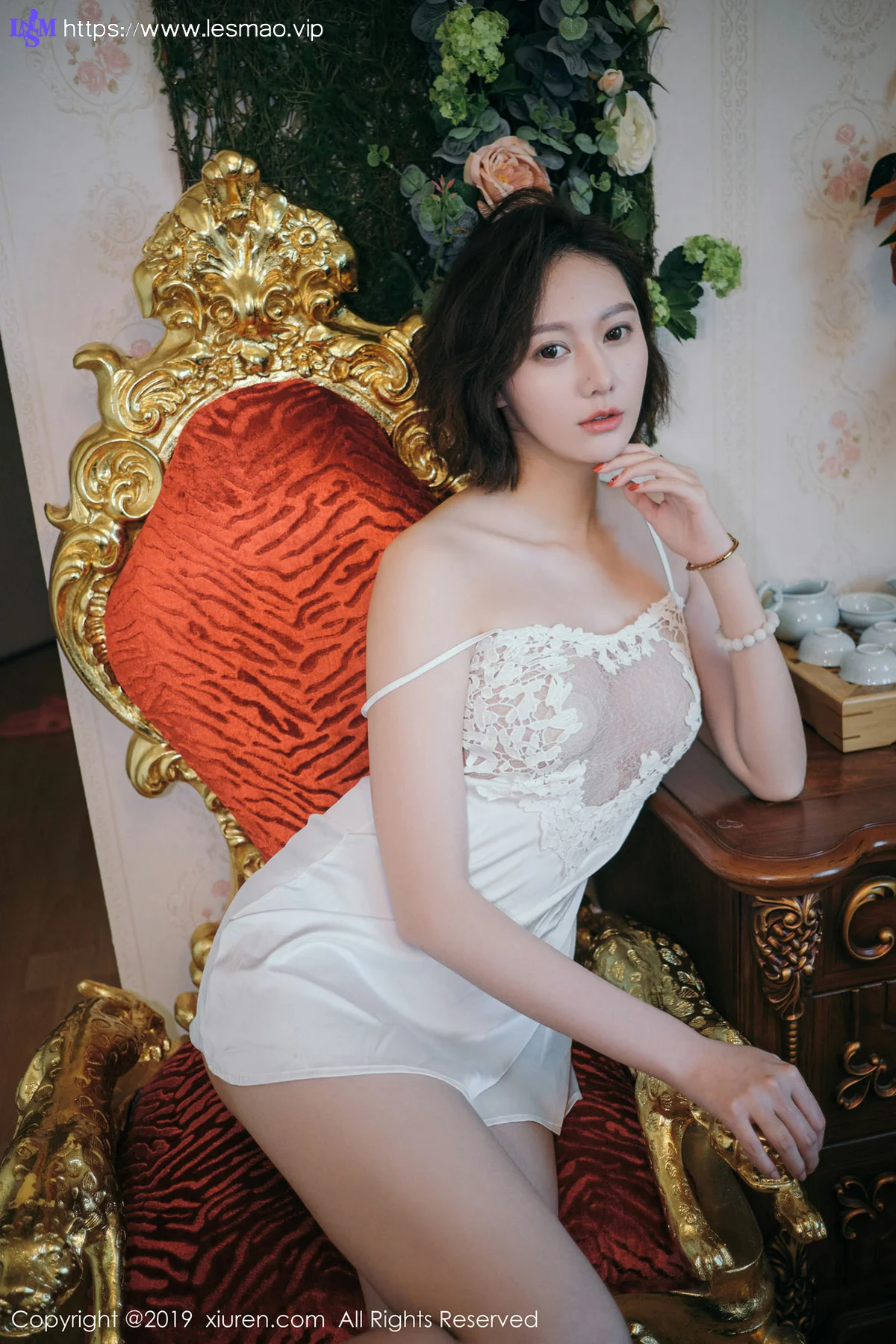 XiuRen 秀人 No.1891 气质美女镂空吊裙 艺轩 性感写真 - 3