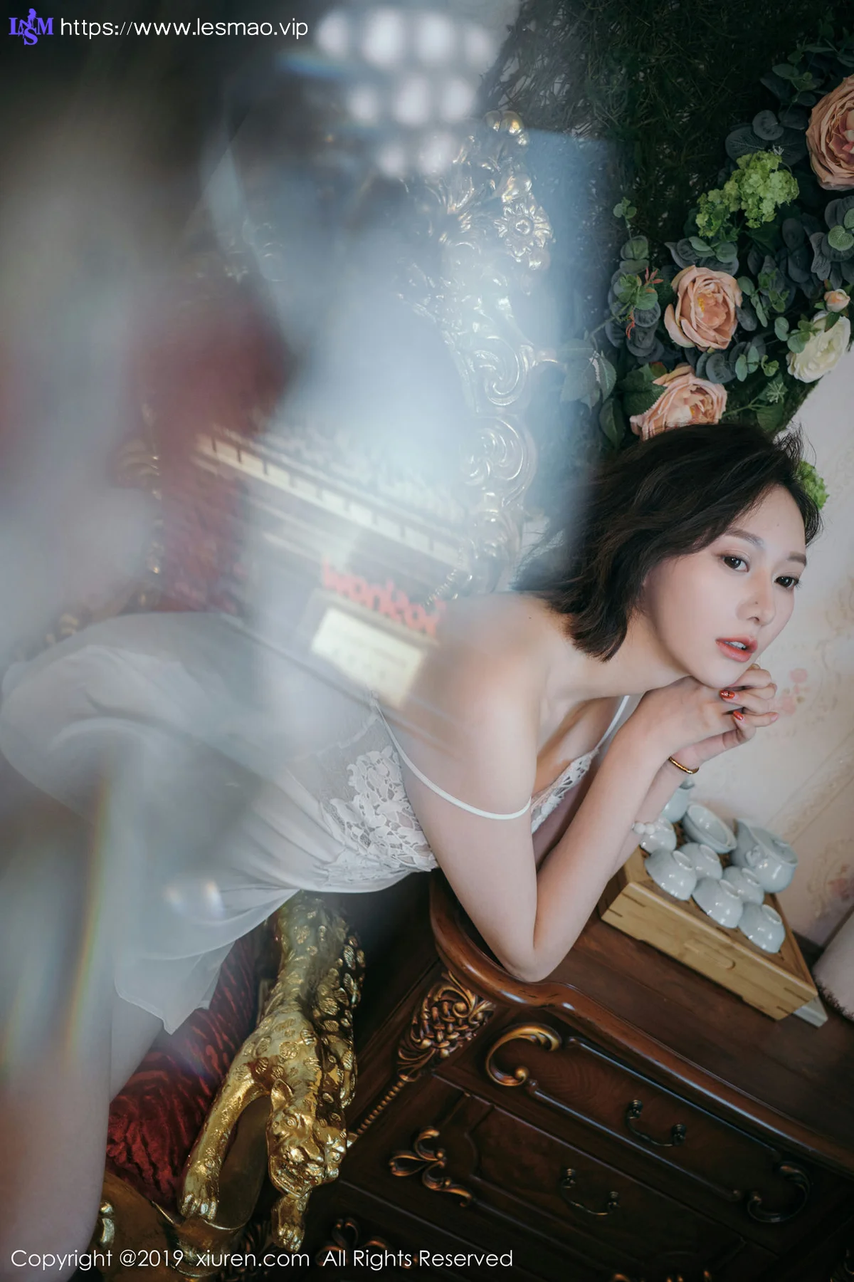 XiuRen 秀人 No.1891 气质美女镂空吊裙 艺轩 性感写真 - 4