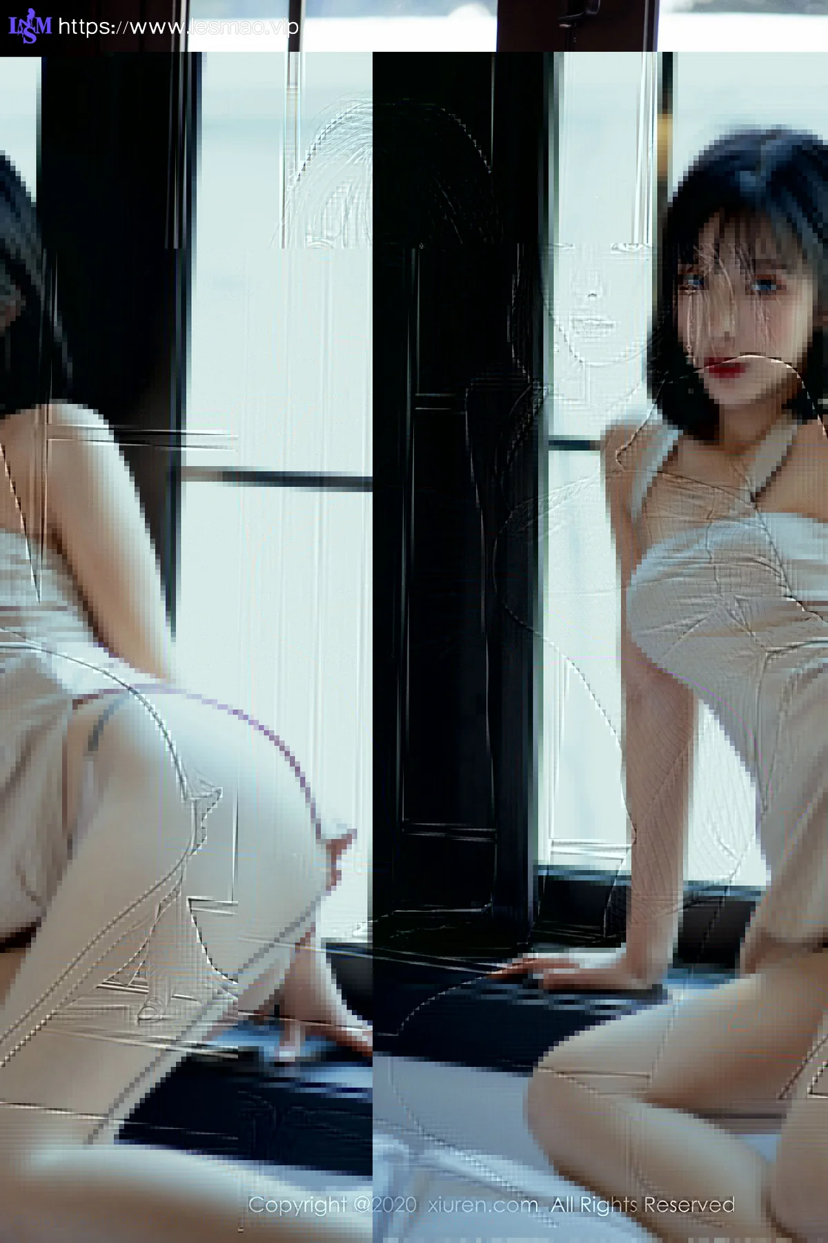 XiuRen 秀人 No.1920 米色的吊带与蕾丝内衣 陈小喵 性感写真 - 38