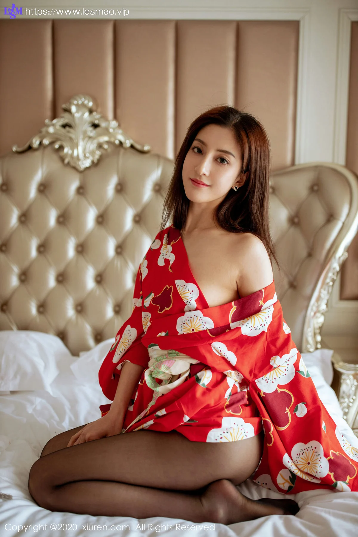 XiuRen 秀人 No.2015 和服黑丝主题 林文文yooki  私房写真 - 52