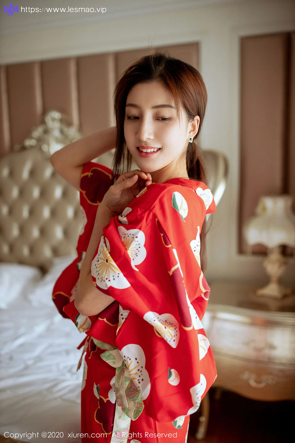 XiuRen 秀人 No.2015 和服黑丝主题 林文文yooki  私房写真 - 64