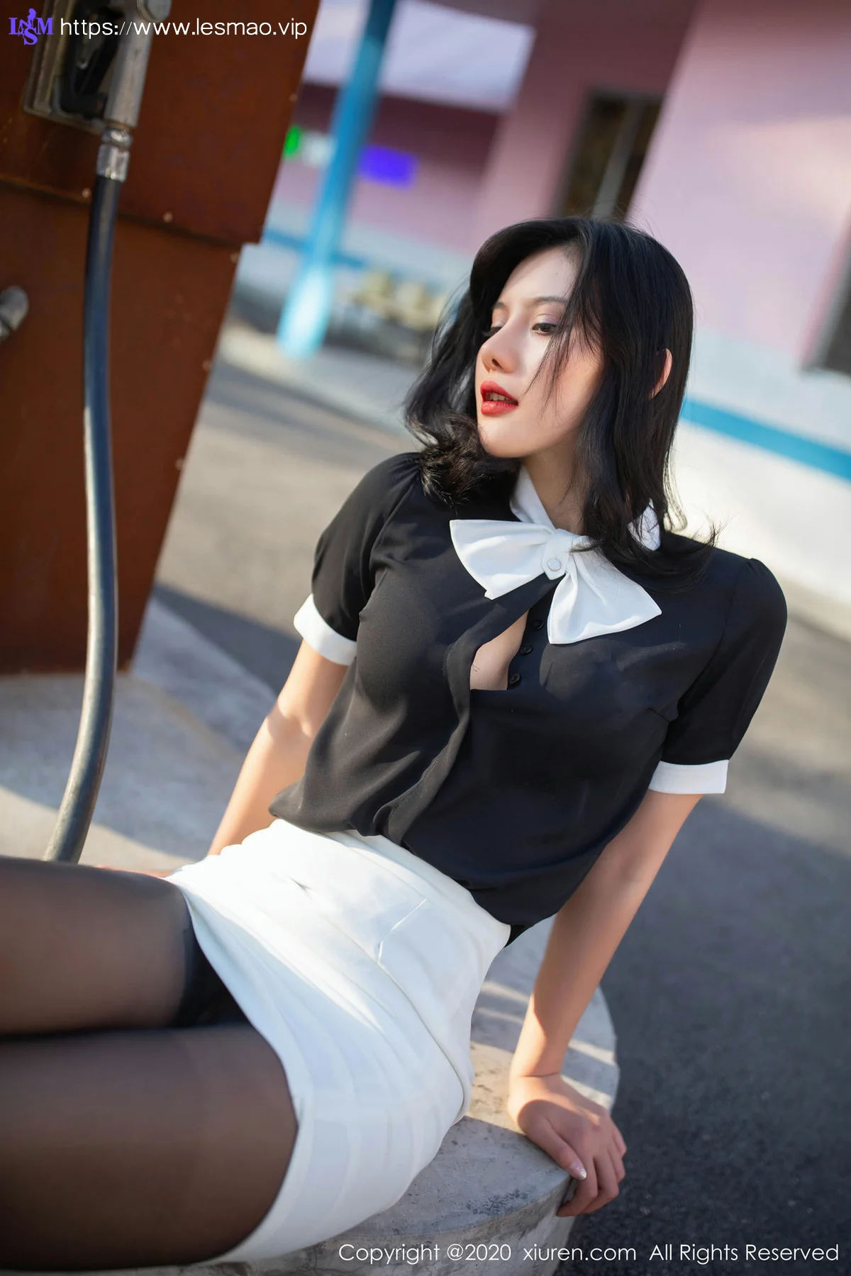 XiuRen 秀人 No.2023 加油站主题写真 就是阿朱啊  职业制服视... - 19
