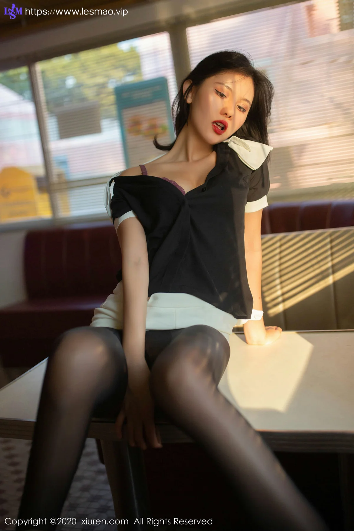 XiuRen 秀人 No.2023 加油站主题写真 就是阿朱啊  职业制服视... - 27
