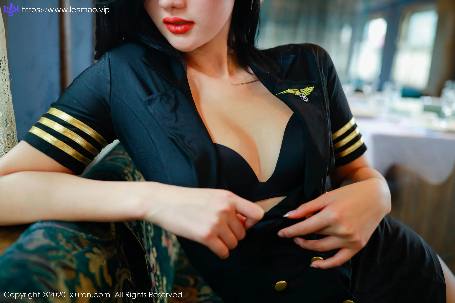 XiuRen 秀人 No.2036 列车服务员主题写真103P 就是阿朱啊 - 28