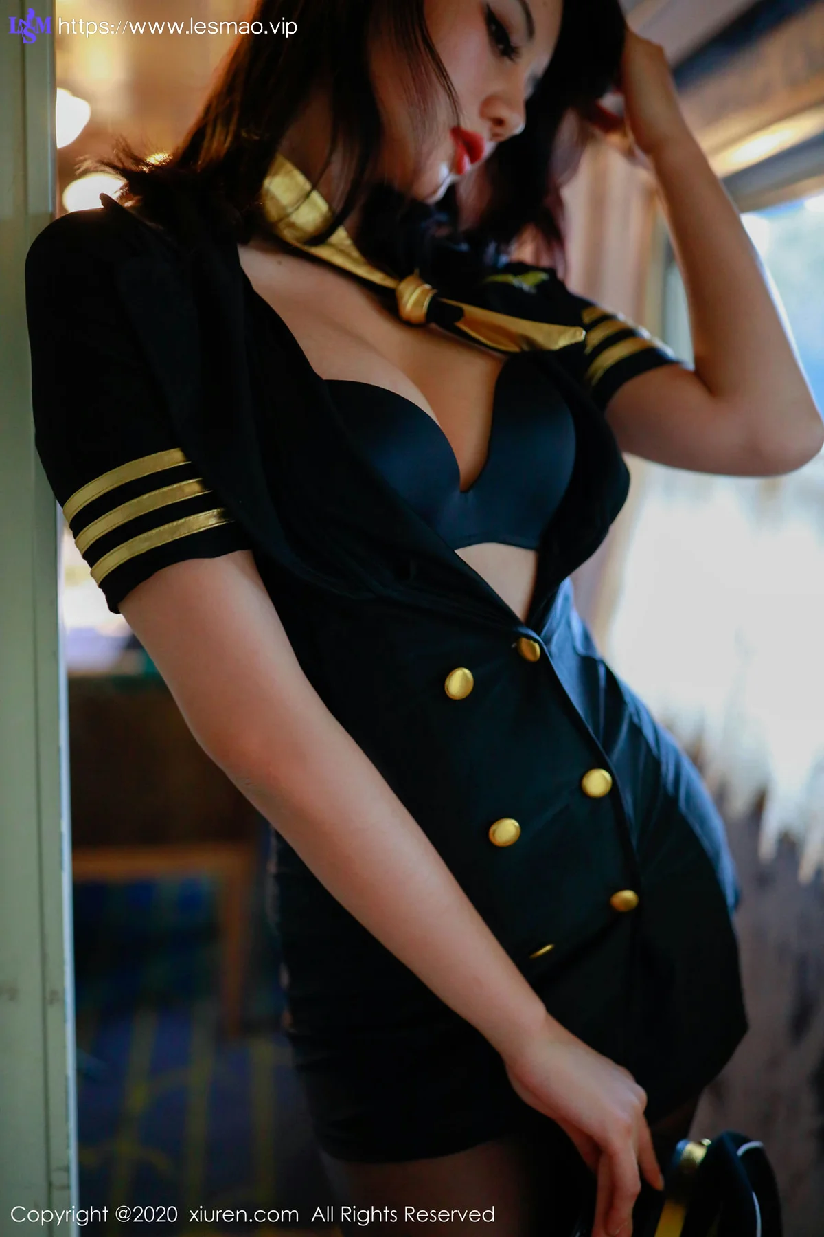 XiuRen 秀人 No.2036 列车服务员主题写真103P 就是阿朱啊 - 93