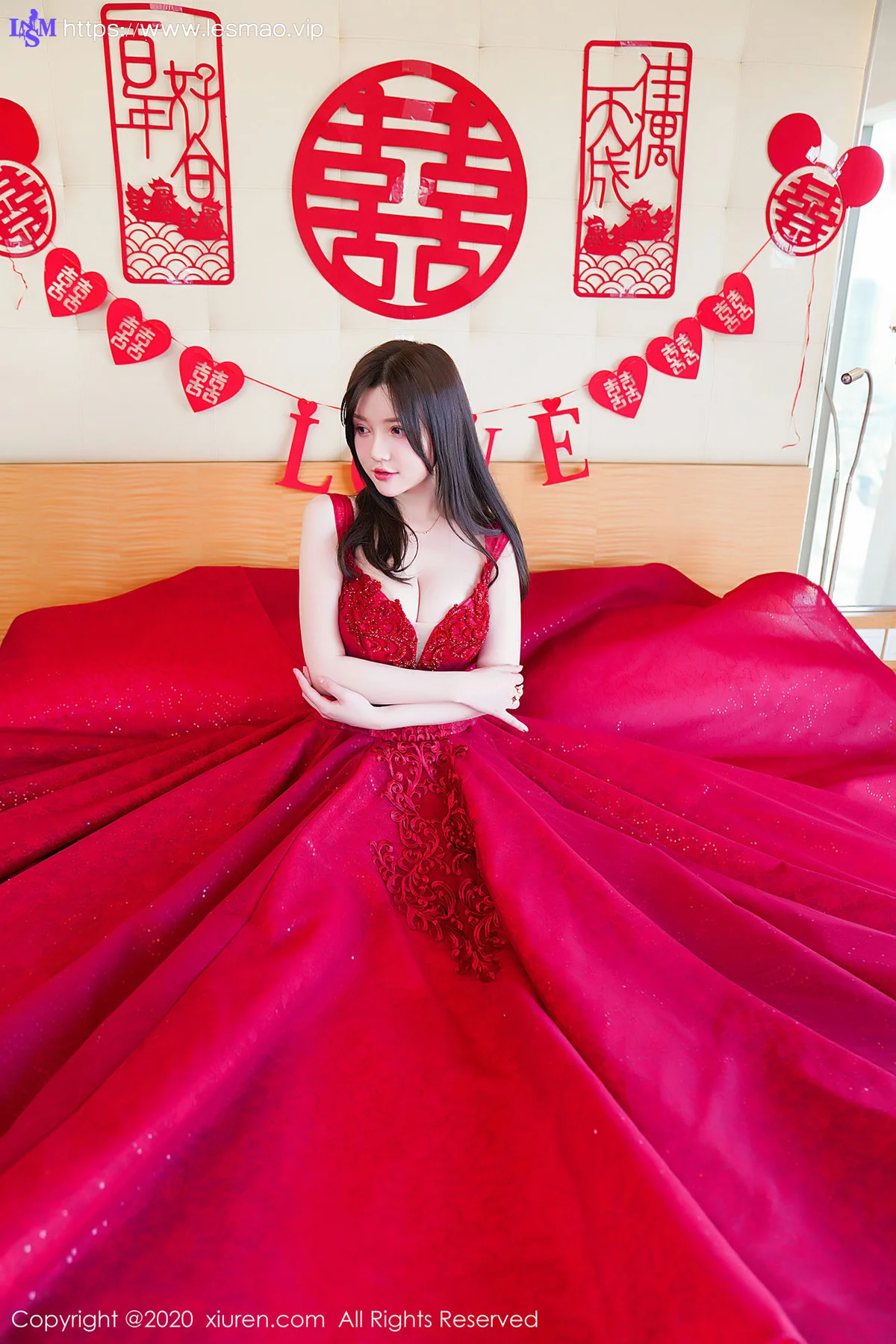 XiuRen 秀人 No.2058 巨乳新娘主题117P写真 糯美子Mini - 14