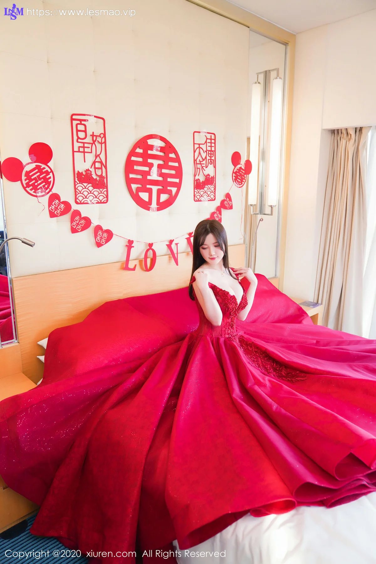 XiuRen 秀人 No.2058 巨乳新娘主题117P写真 糯美子Mini - 15