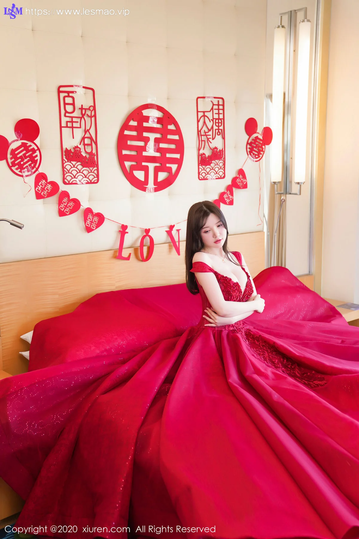 XiuRen 秀人 No.2058 巨乳新娘主题117P写真 糯美子Mini - 16