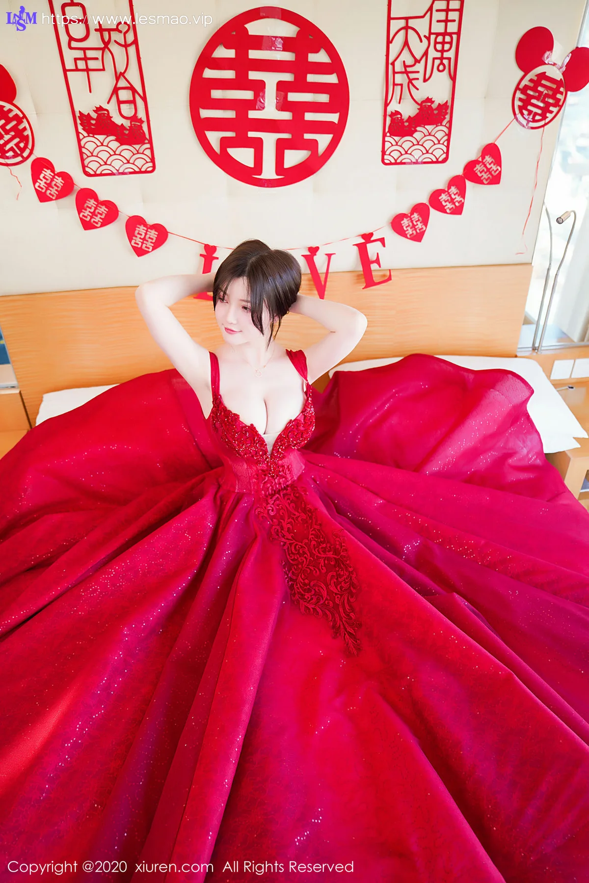 XiuRen 秀人 No.2058 巨乳新娘主题117P写真 糯美子Mini - 29