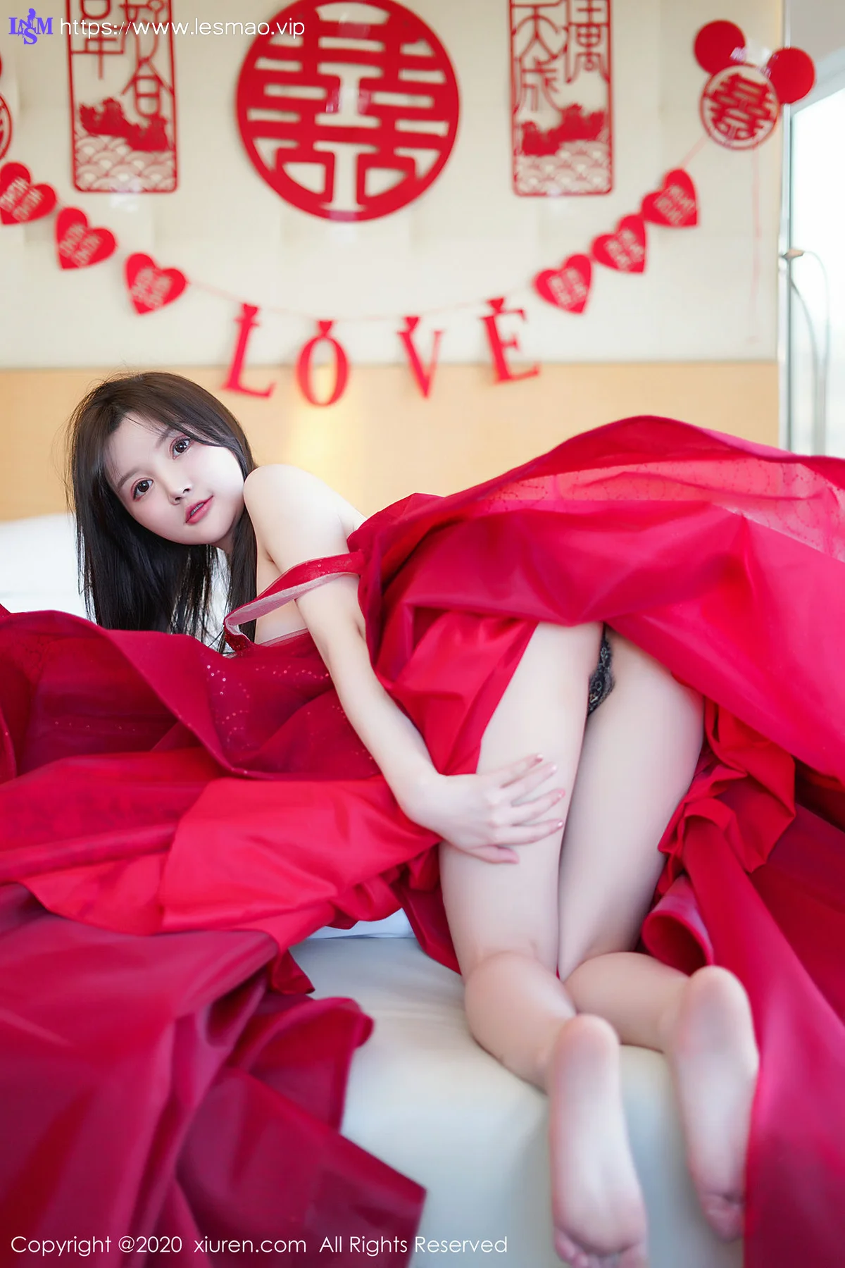 XiuRen 秀人 No.2058 巨乳新娘主题117P写真 糯美子Mini - 65