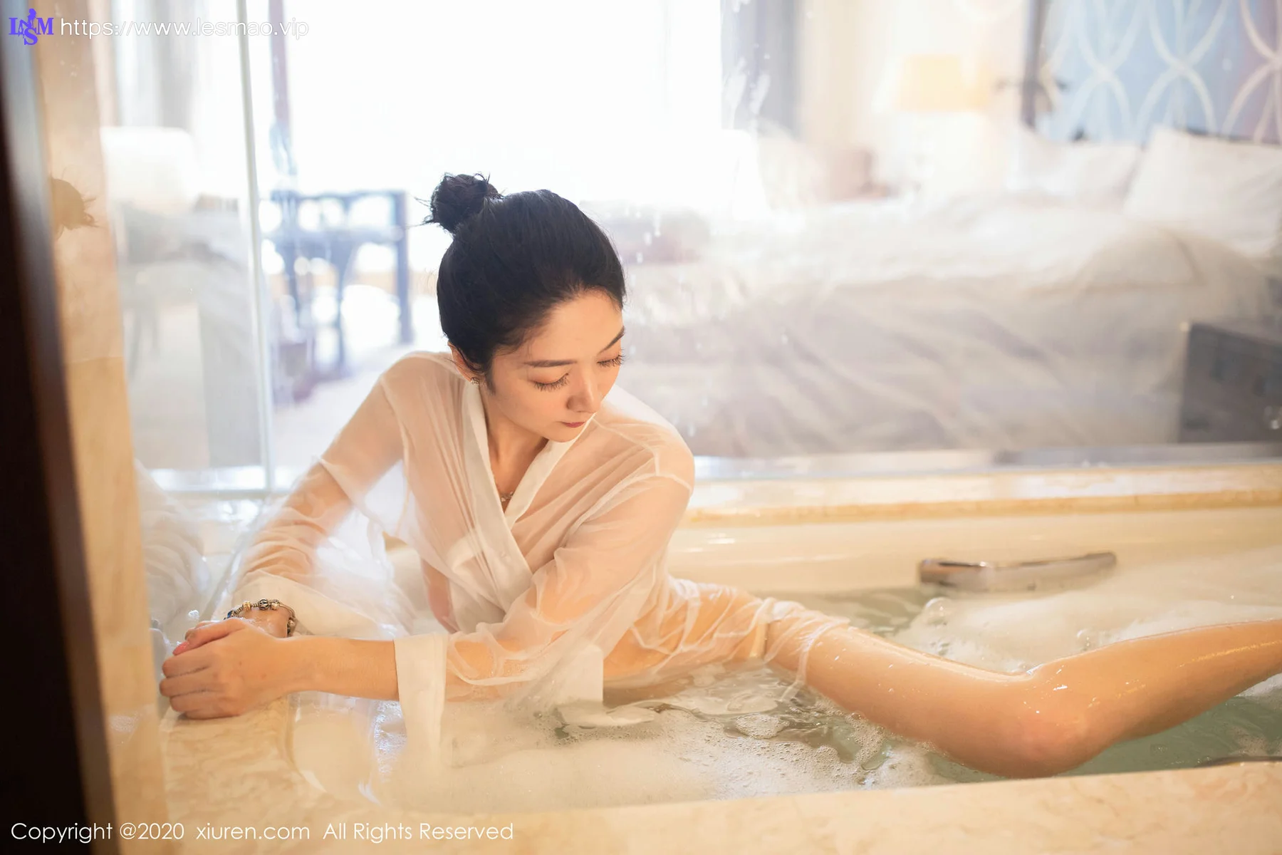 XiuRen 秀人 No.2063 浴室主题写真 Angela小热巴 - 34