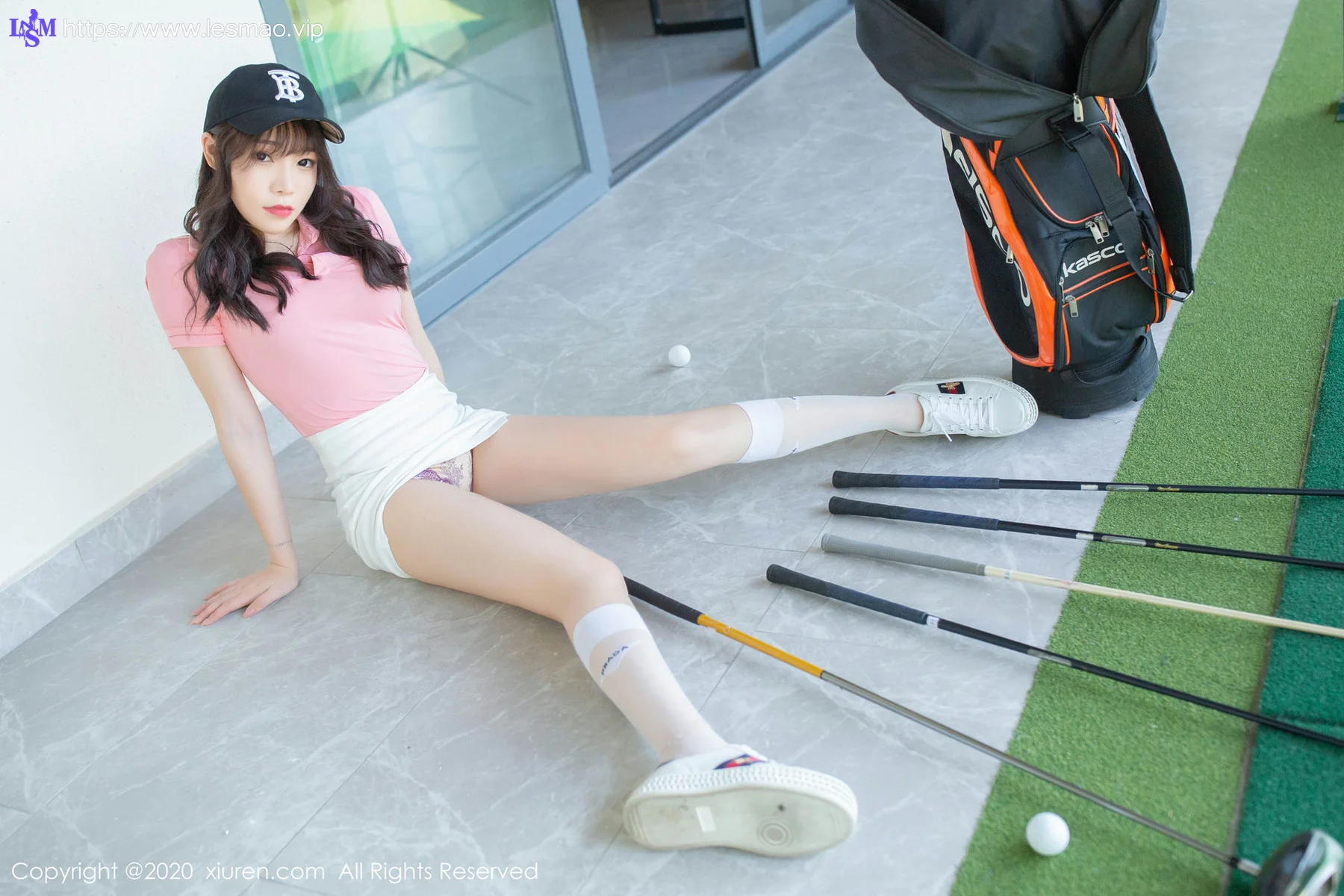 XiuRen 秀人 No.2091 高尔夫主题 芝芝Booty 健身辣妹写真 - 45