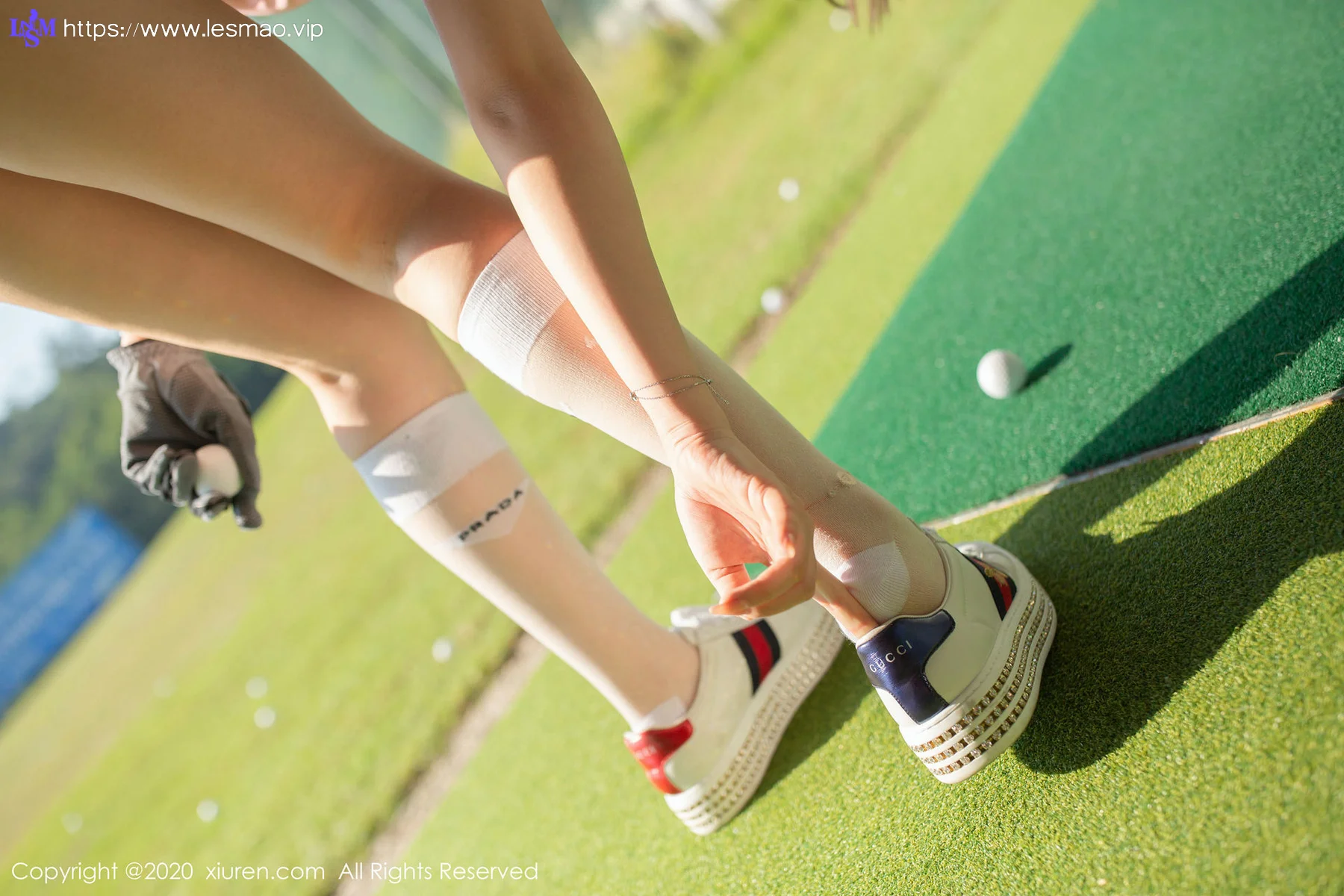 XiuRen 秀人 No.2091 高尔夫主题 芝芝Booty 健身辣妹写真 - 75