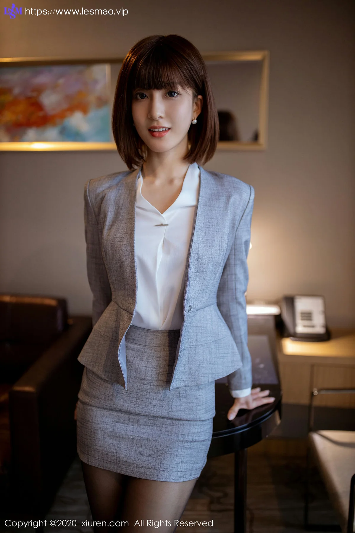 XiuRen 秀人 No.2105 西装秘书 林文文yooki 主题私房写真 - 14