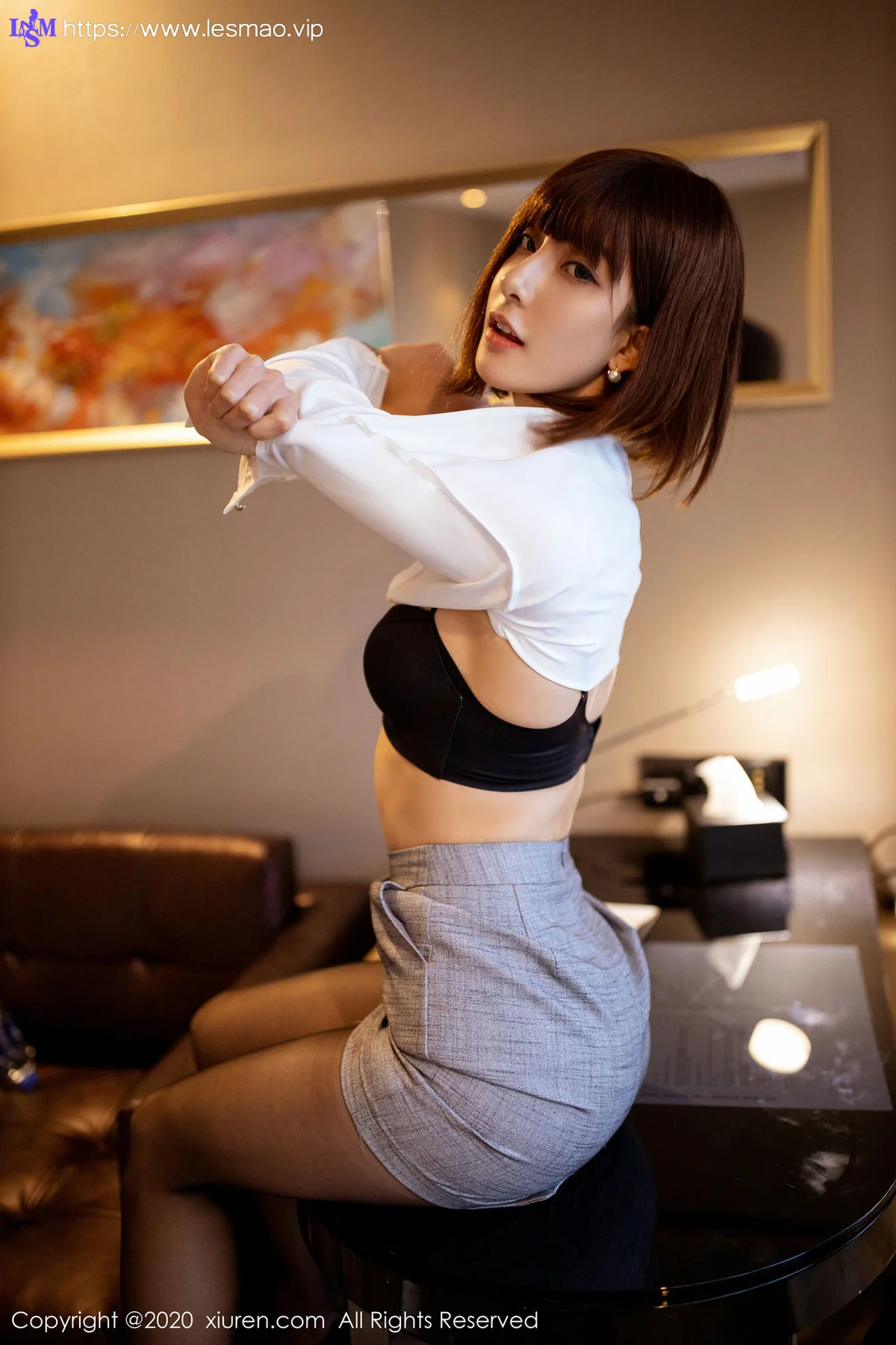 XiuRen 秀人 No.2105 西装秘书 林文文yooki 主题私房写真 - 40