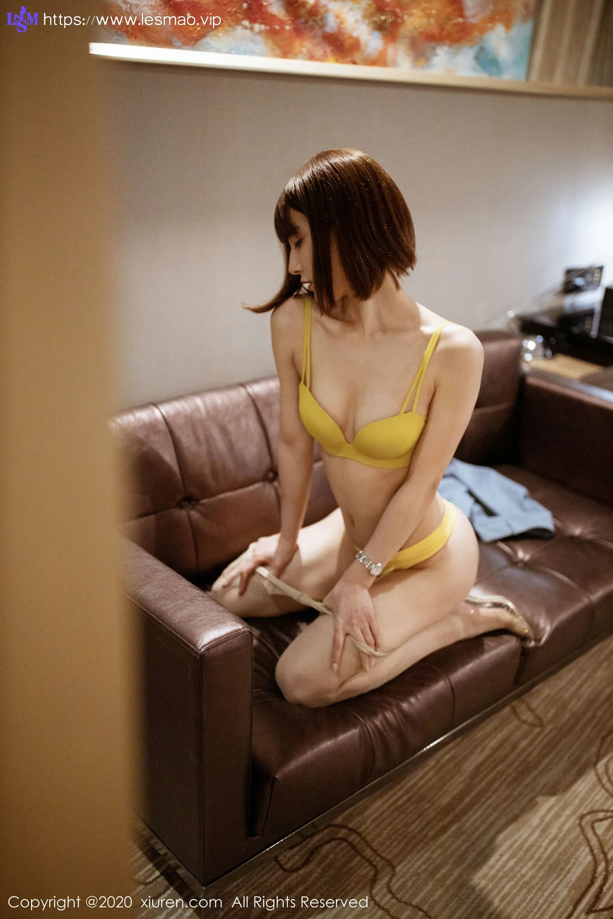 XiuRen 秀人 No.2130 西装秘书OL 林文文yooki短发美女 - 42