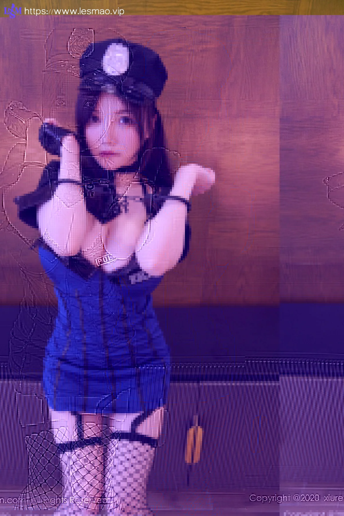 XiuRen 秀人 No.2140 捆绑女警胶带 糯美子Mini 手铐、皮鞭、... - 62