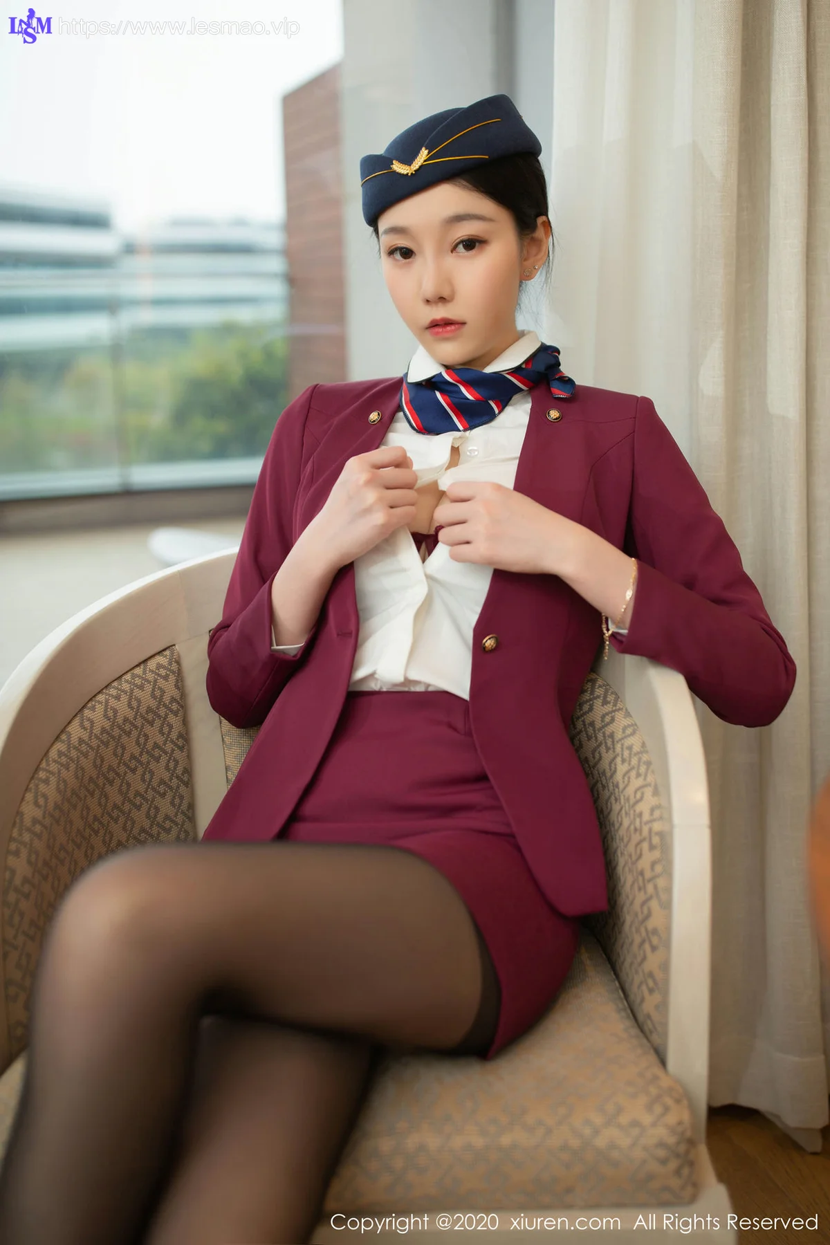 XiuRen 秀人 No.2161  空姐首套 安然Maleah 清秀颜值与绝佳身材 - 29