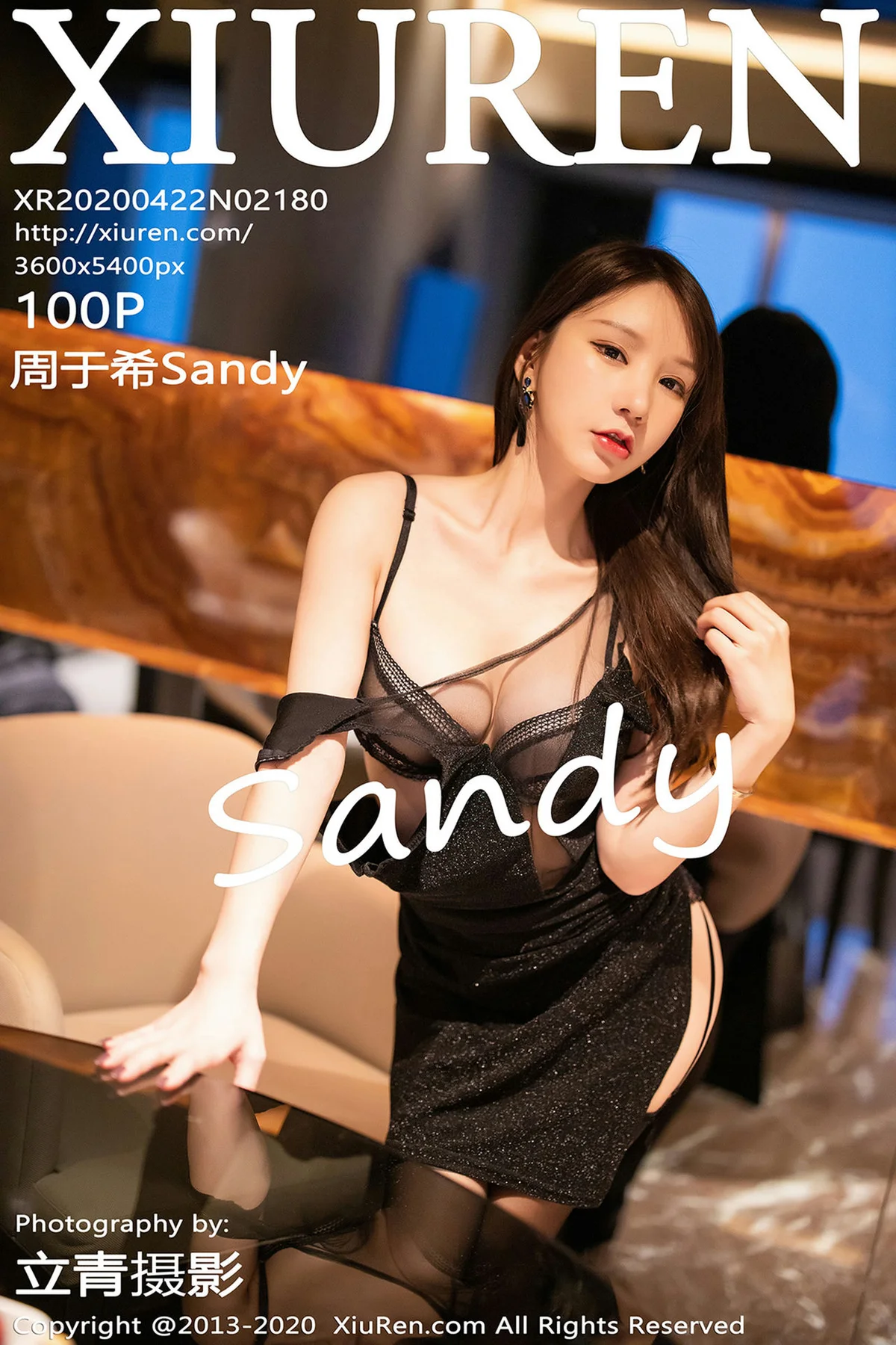 XiuRen 秀人 No.2180  轻薄吊裙101P 周于希Sandy 极致黑丝私房写真 - 101