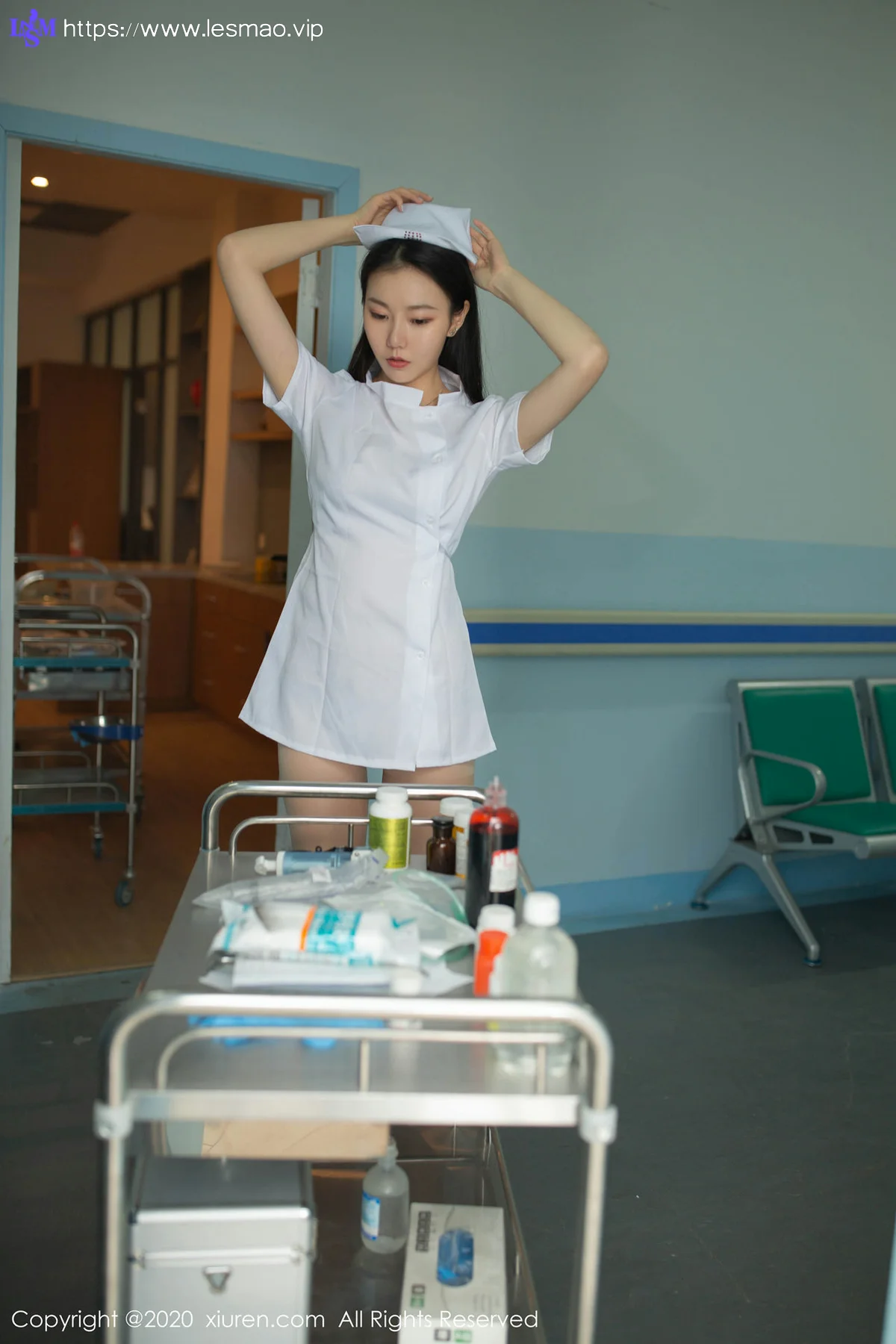 XiuRen 秀人 No.2181 制服护士103P真实场景 安然Maleah 主题写真 - 13