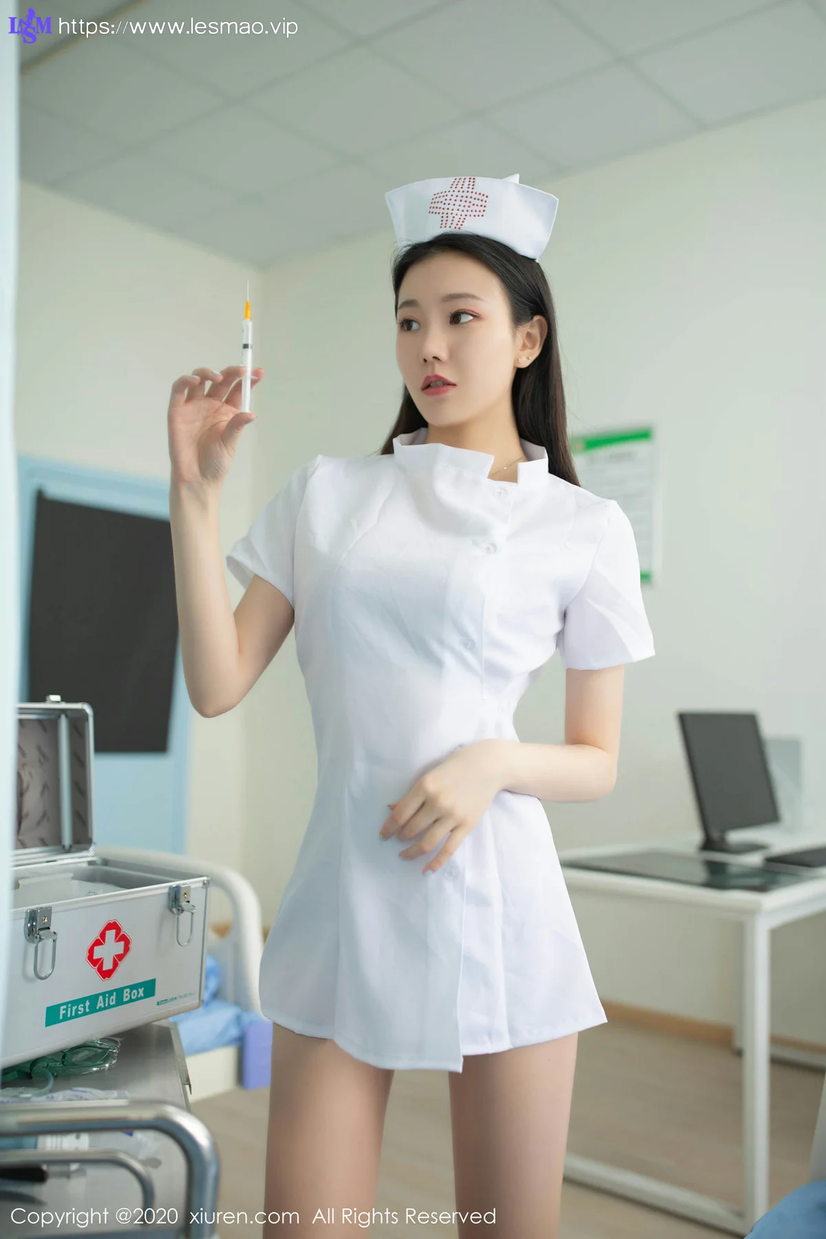 XiuRen 秀人 No.2181 制服护士103P真实场景 安然Maleah 主题写真 - 29