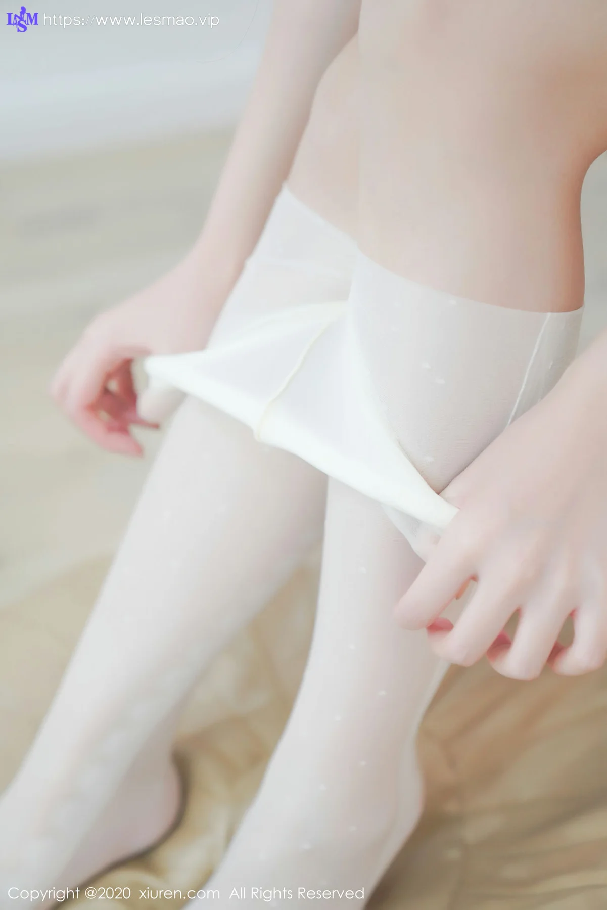 XiuRen 秀人 No.2233 白色丝袜 沈梦瑶 主题写真 - 53
