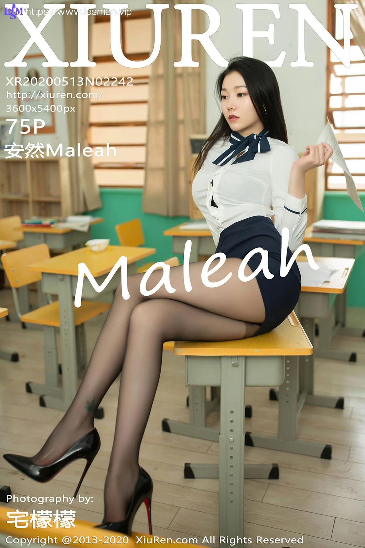 XiuRen 秀人 No.2242 女教师主题 安然Maleah 美女写真 - 76