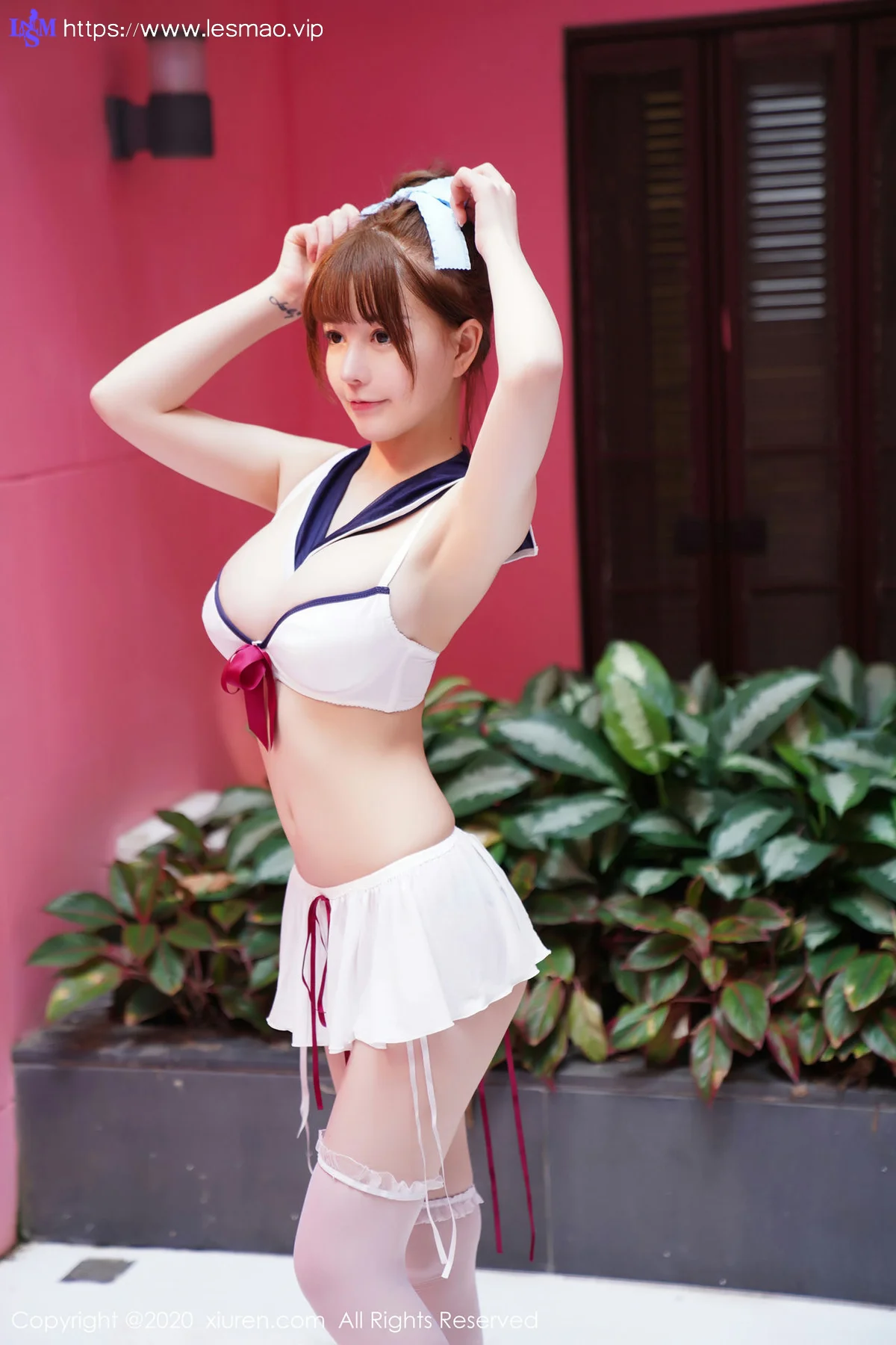 XiuRen 秀人 No.2243 UU酱 水手服内衣主题第四套写真 - 17