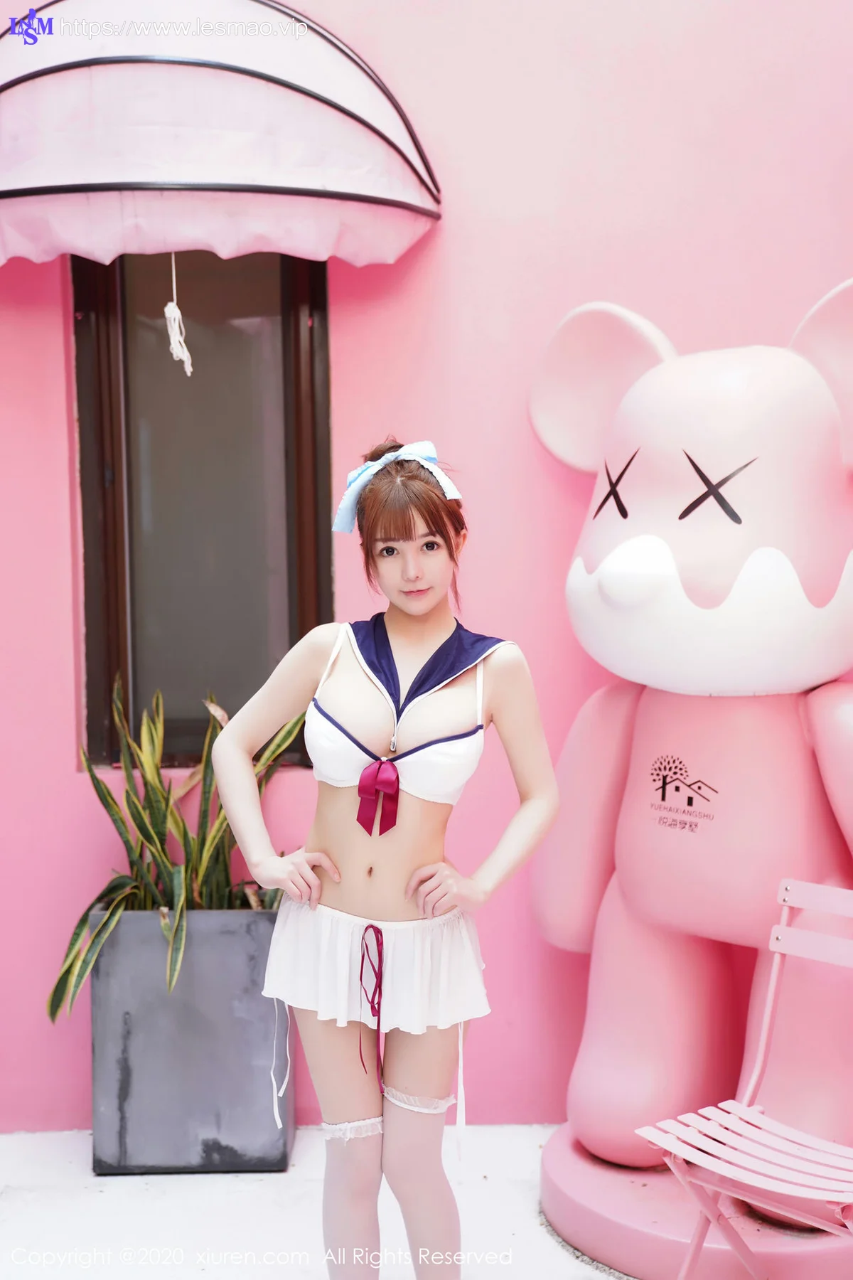XiuRen 秀人 No.2243 UU酱 水手服内衣主题第四套写真 - 20