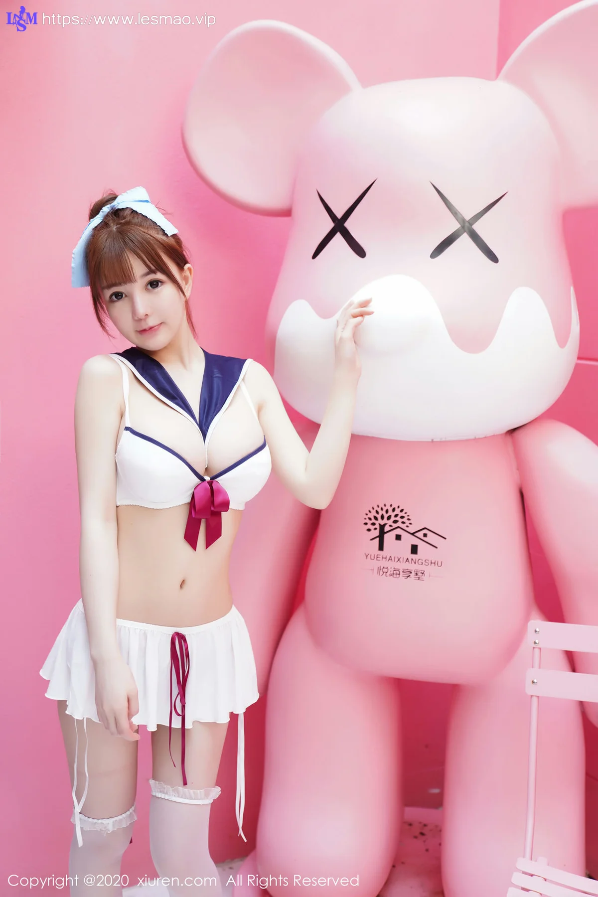XiuRen 秀人 No.2243 UU酱 水手服内衣主题第四套写真 - 26