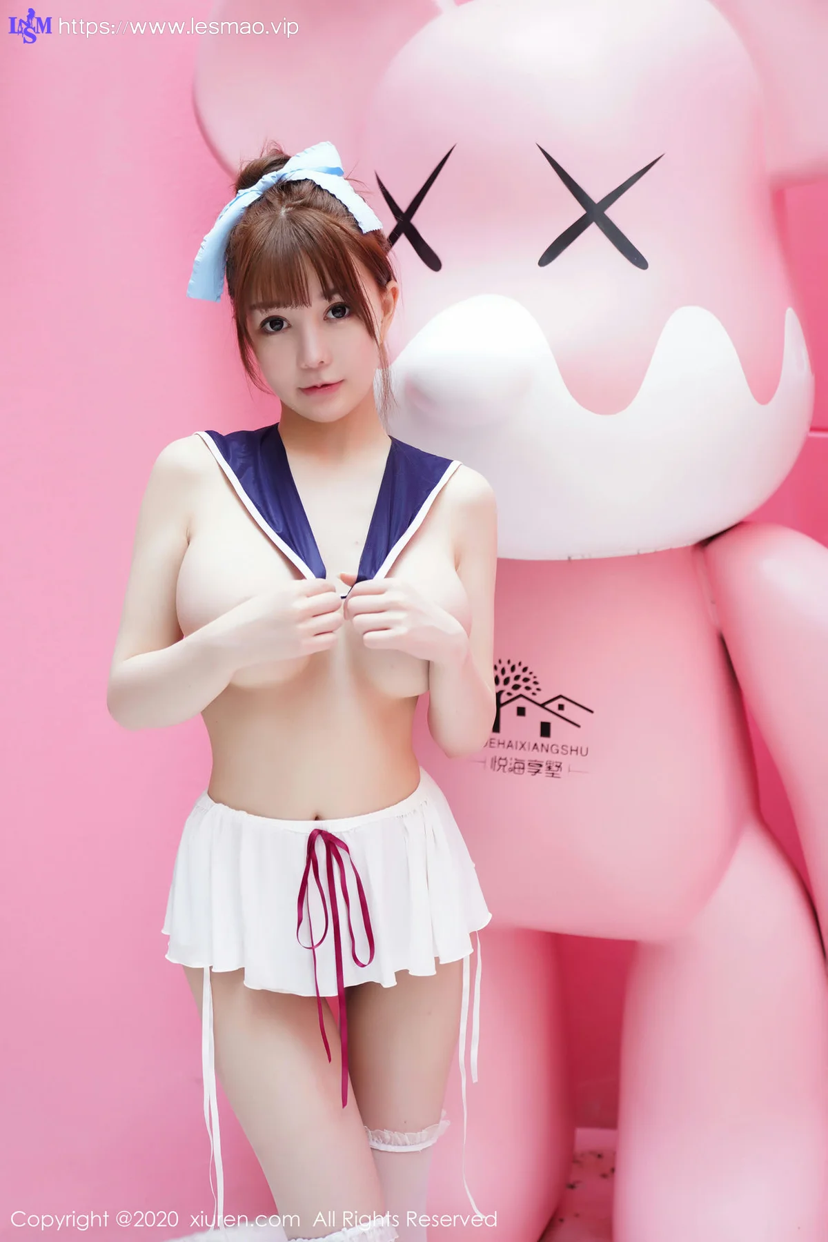 XiuRen 秀人 No.2243 UU酱 水手服内衣主题第四套写真 - 36