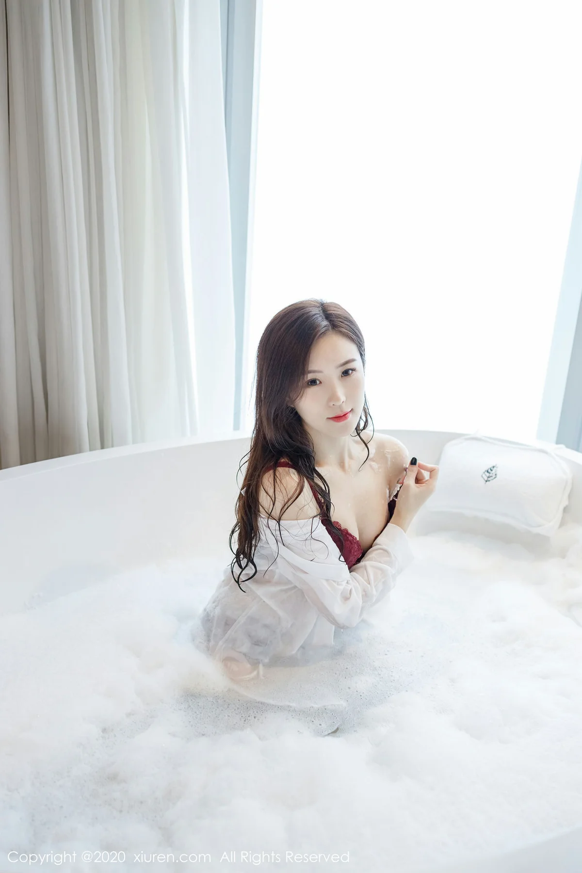XiuRen 秀人 No.2249 猩红内衣吊袜 杨紫嫣Cynthia 性感写真 - 46