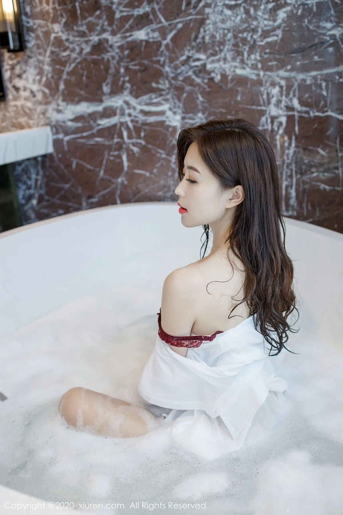 XiuRen 秀人 No.2249 猩红内衣吊袜 杨紫嫣Cynthia 性感写真 - 53