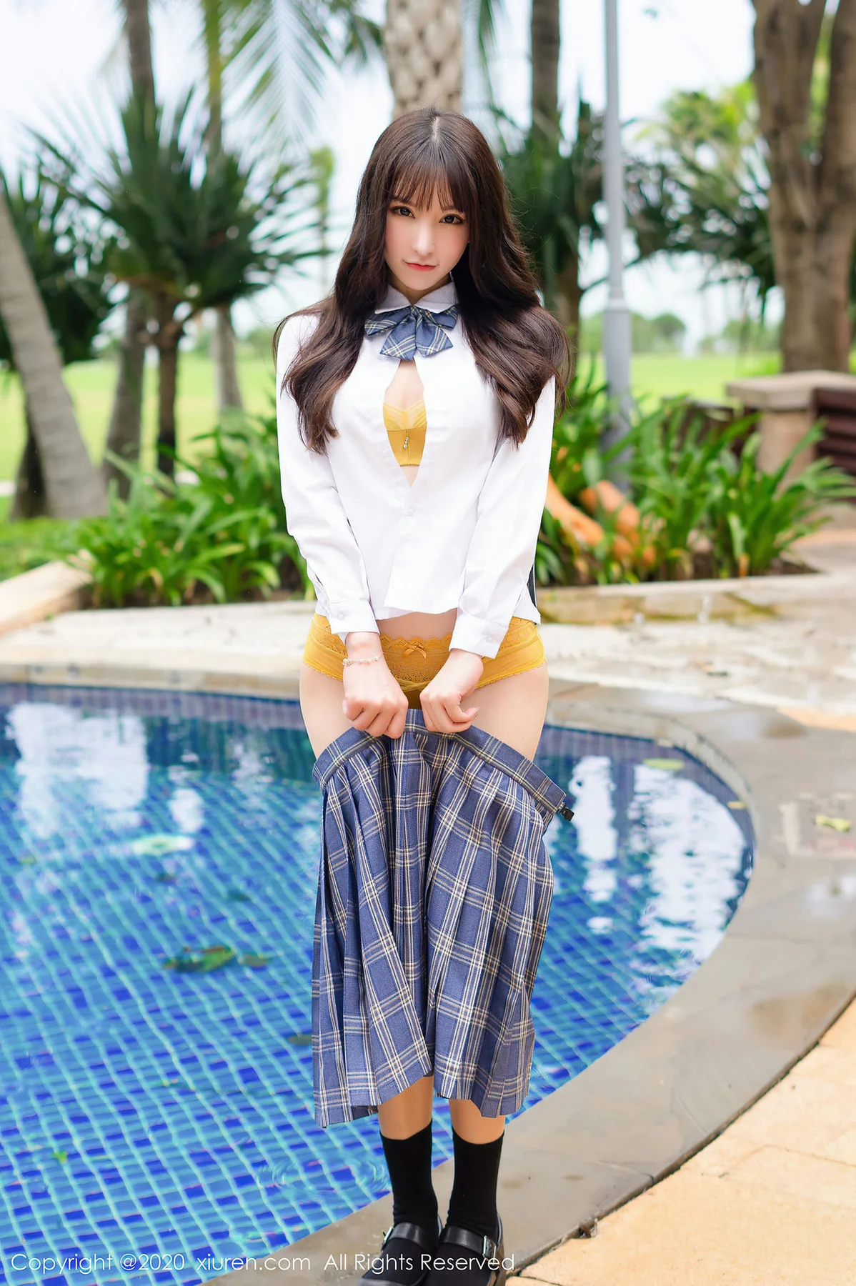 XiuRen 秀人 No.2290 学生校服 周于希sandy 清纯学妹 - 29