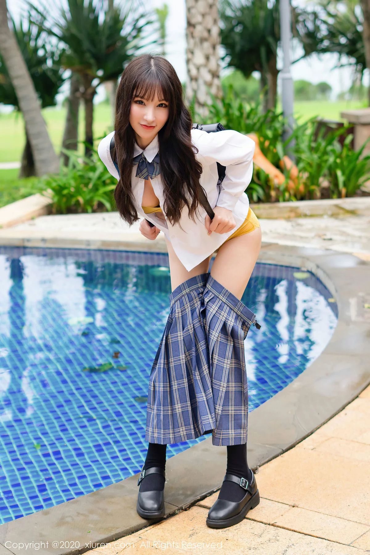 XiuRen 秀人 No.2290 学生校服 周于希sandy 清纯学妹 - 32