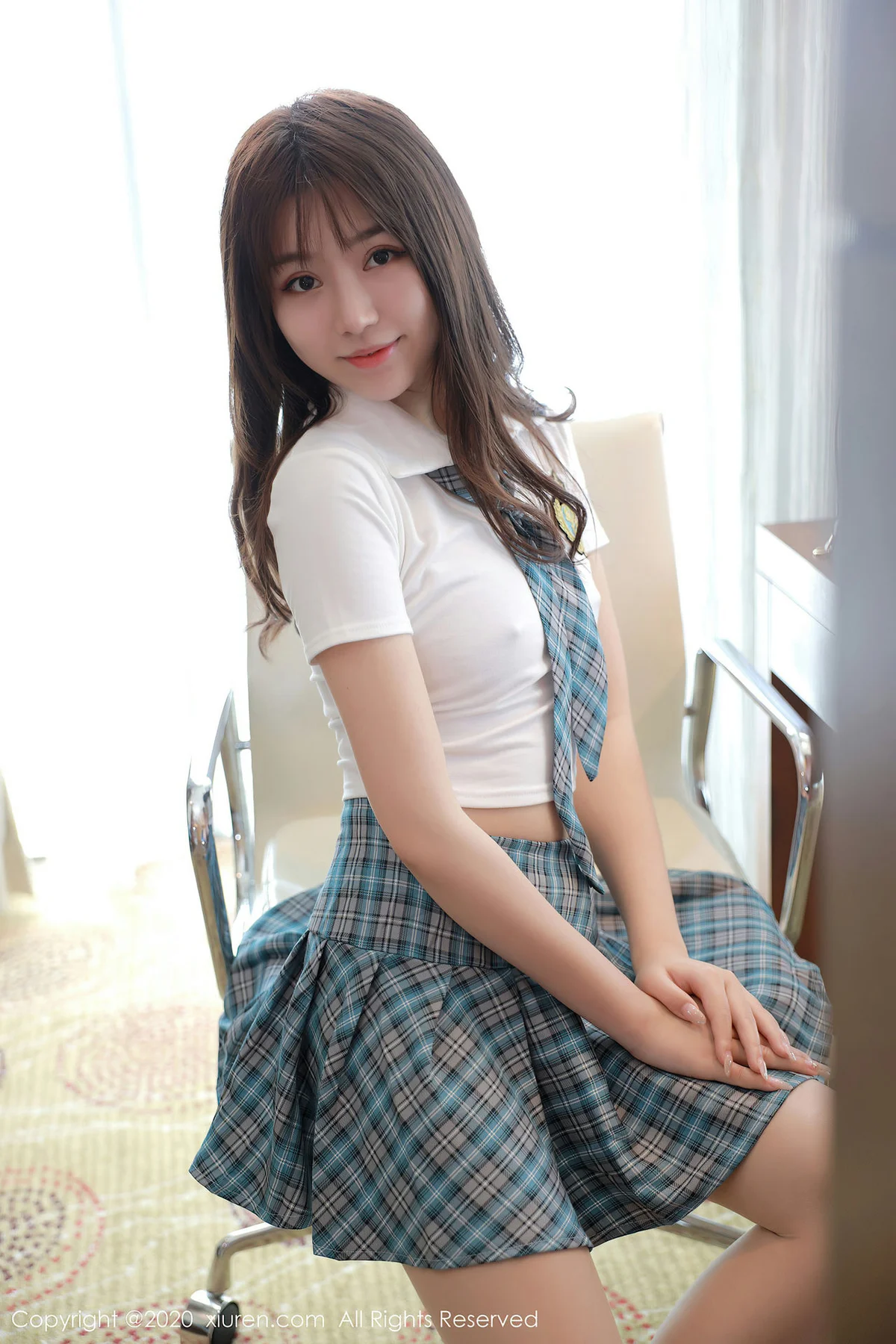 XiuRen 秀人 No.2291 梦梵 制服girl清纯学妹 - 51