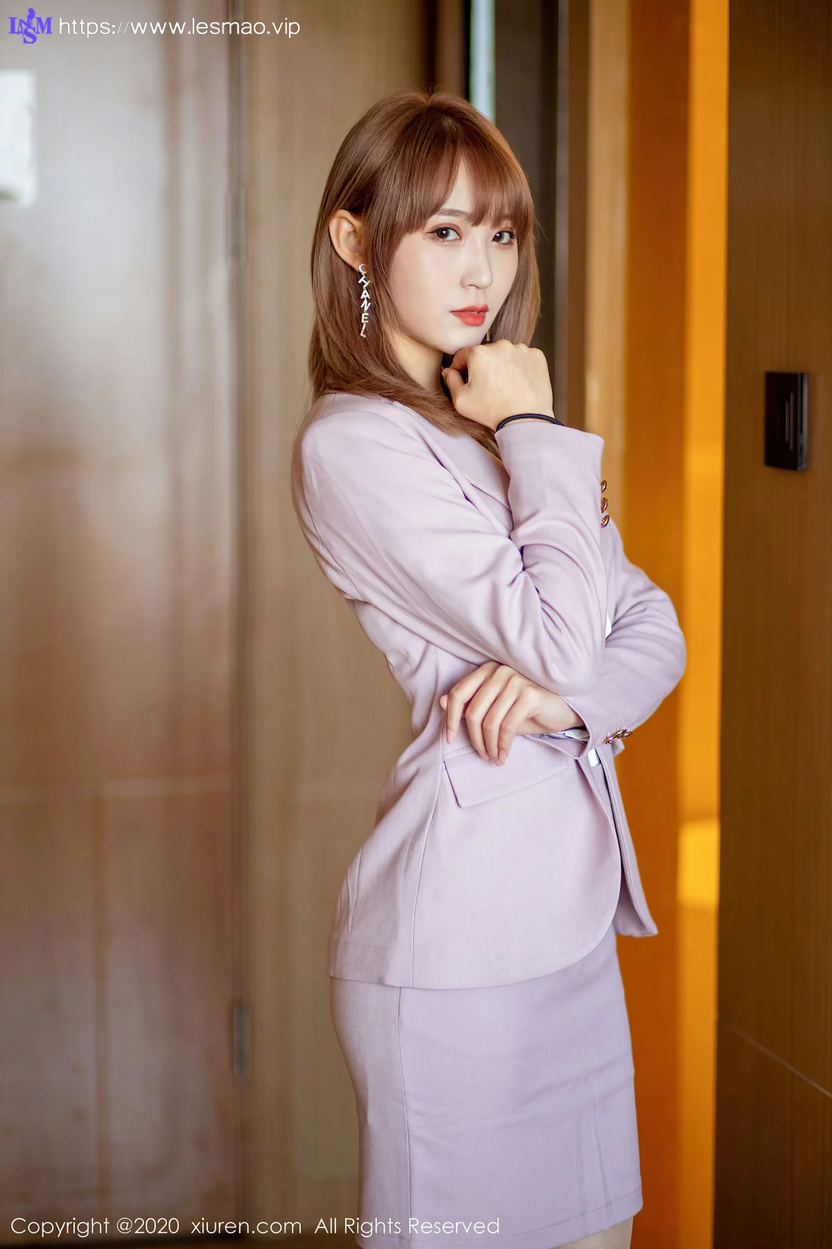 XiuRen 秀人 No.2304 周慕汐fairy粉色制服套装 - 23