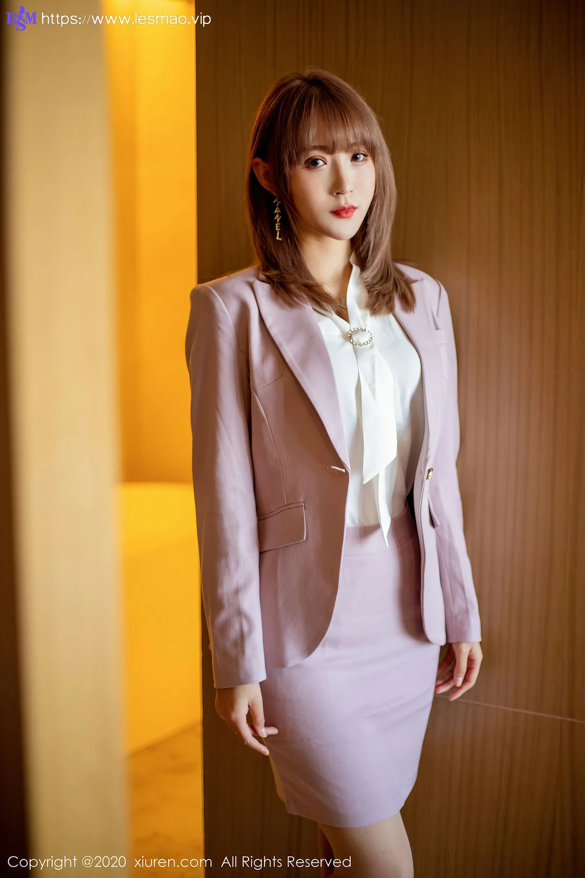 XiuRen 秀人 No.2304 周慕汐fairy粉色制服套装 - 34